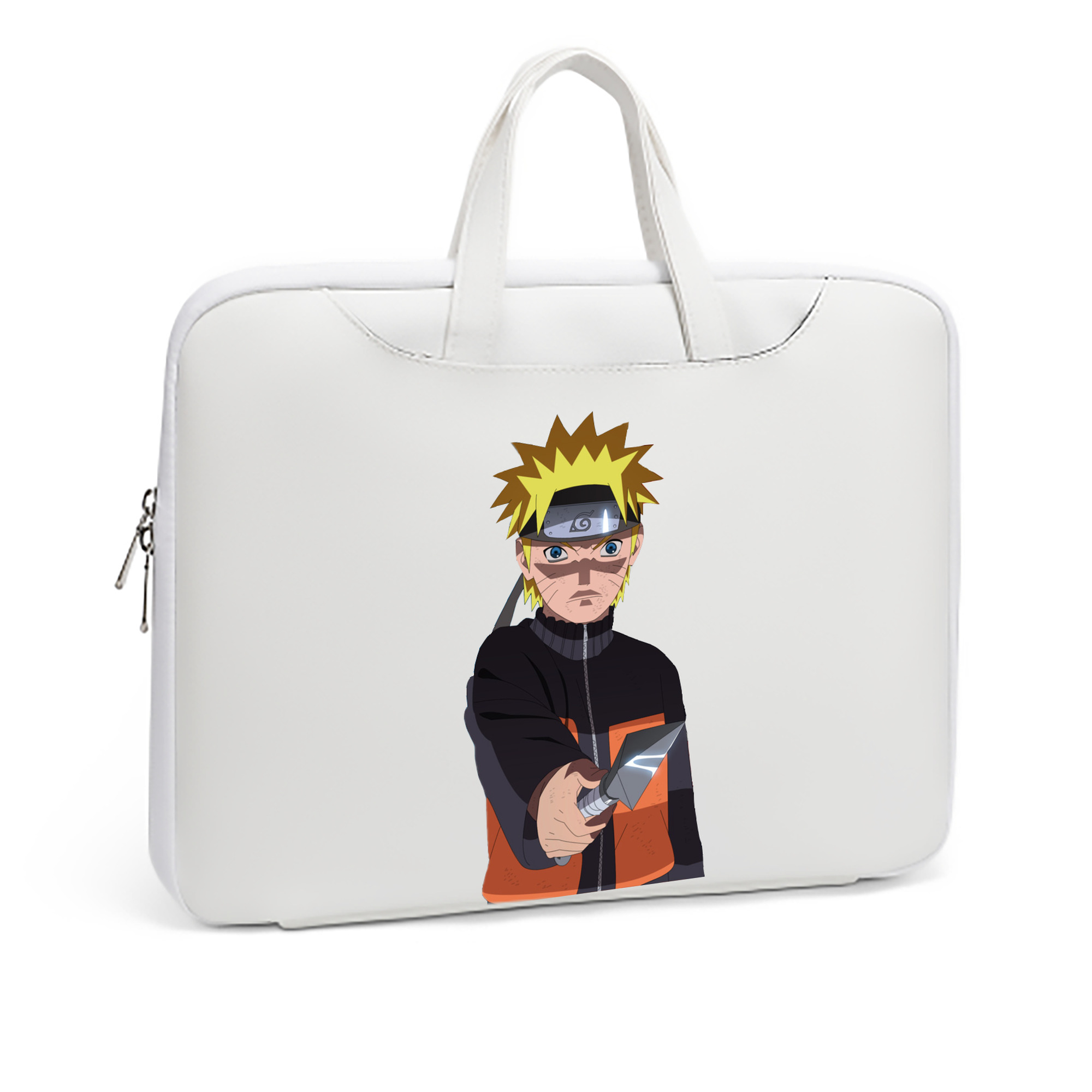 （画像用） NARUTO -ナルト- うずまき ナルト Uzumaki Naruto レザーラップトップバッグ　ノートパソコンケース