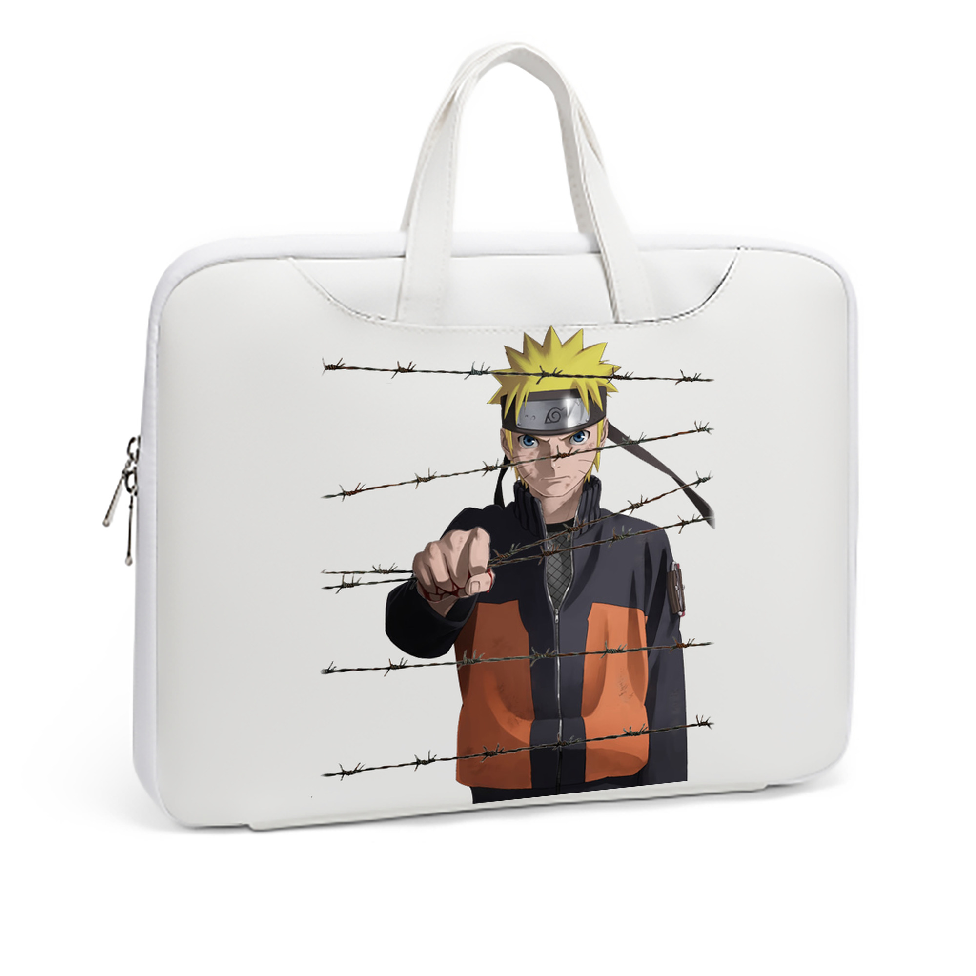 （画像用） NARUTO -ナルト- うずまき ナルト Uzumaki Naruto レザーラップトップバッグ　ノートパソコンケース