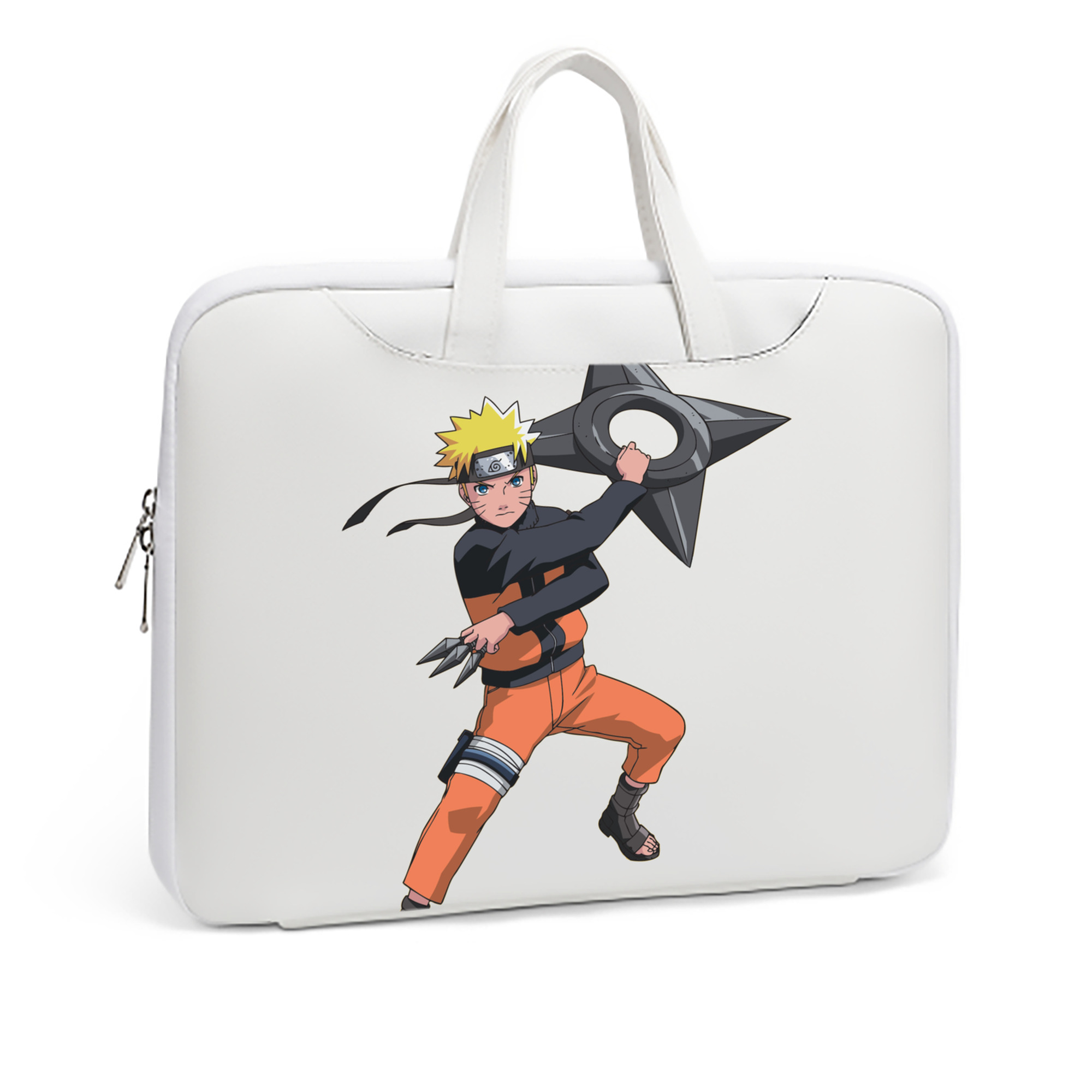 （画像用） NARUTO -ナルト- うずまき ナルト Uzumaki Naruto レザーラップトップバッグ　ノートパソコンケース