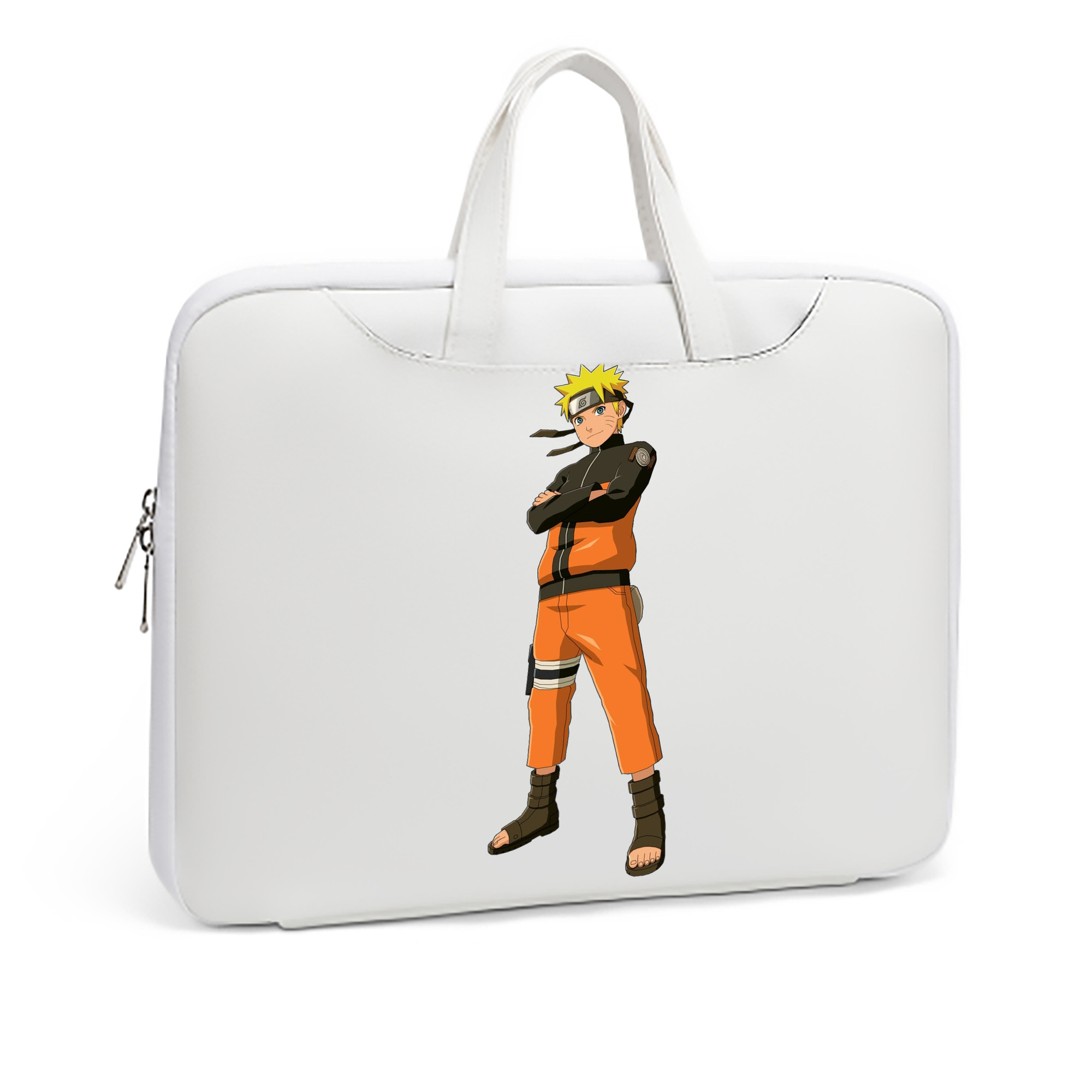 （画像用） NARUTO -ナルト- うずまき ナルト Uzumaki Naruto レザーラップトップバッグ　ノートパソコンケース