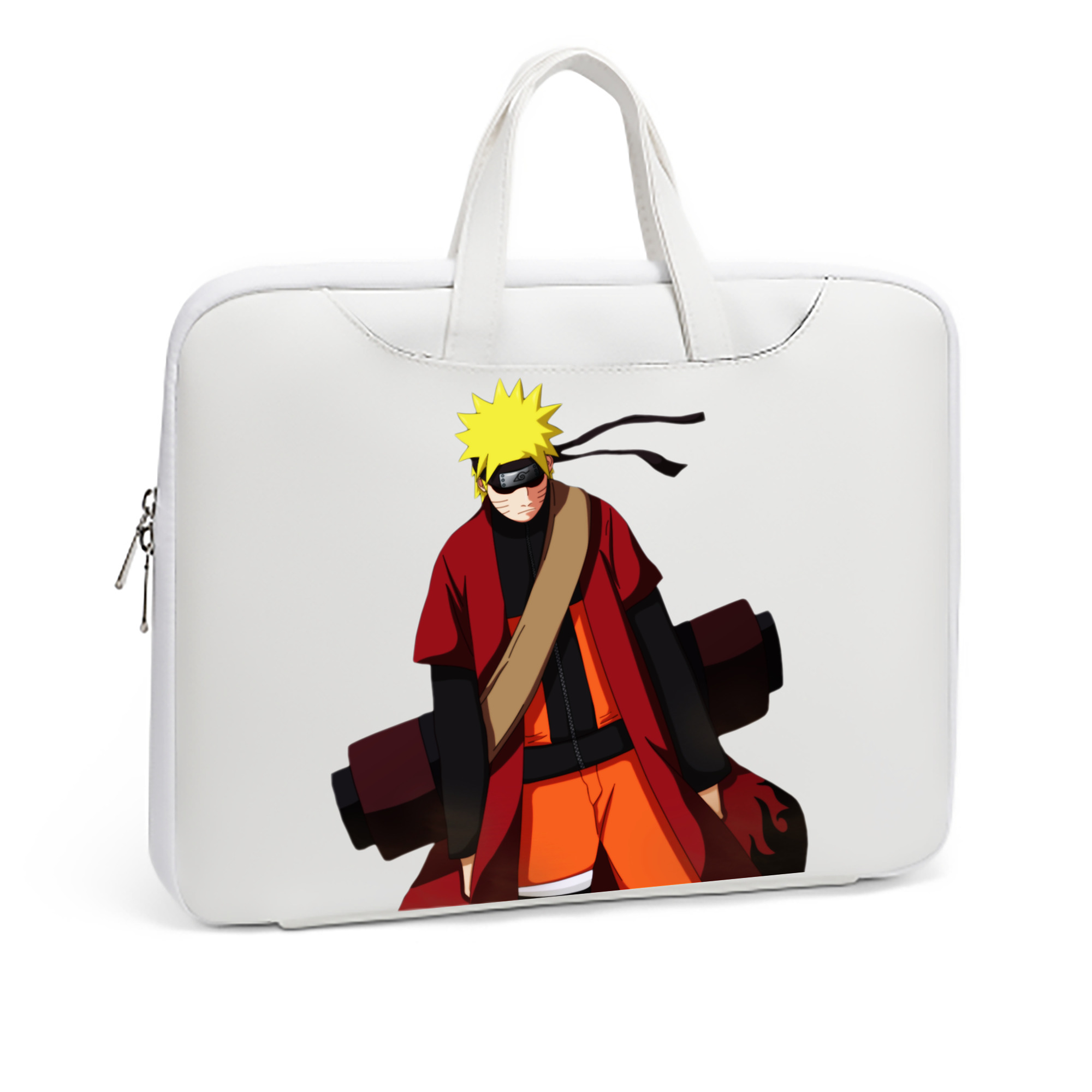 （画像用） NARUTO -ナルト- うずまき ナルト Uzumaki Naruto レザーラップトップバッグ　ノートパソコンケース