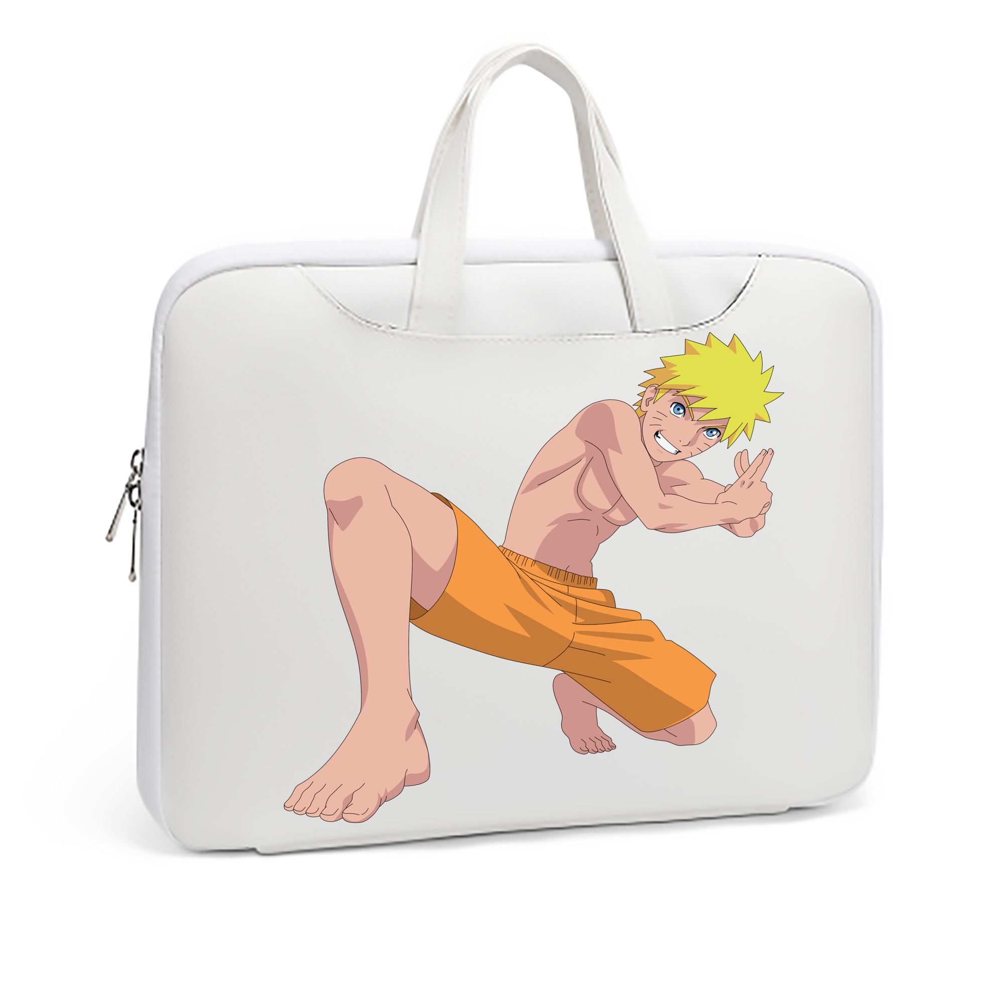 （画像用） NARUTO -ナルト- うずまき ナルト Uzumaki Naruto レザーラップトップバッグ　ノートパソコンケース