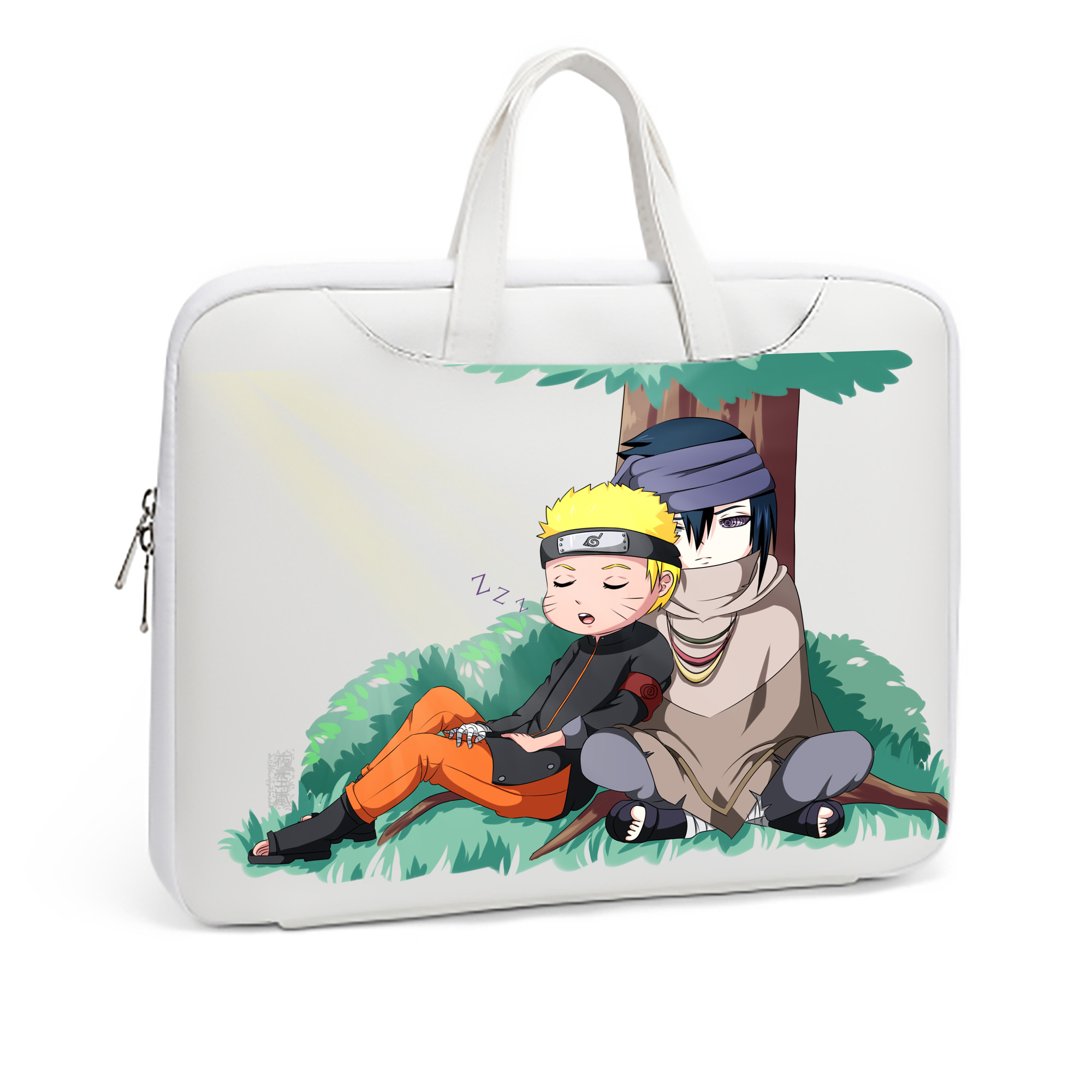 （画像用） NARUTO -ナルト- うずまき ナルト Uzumaki Naruto レザーラップトップバッグ　ノートパソコンケース