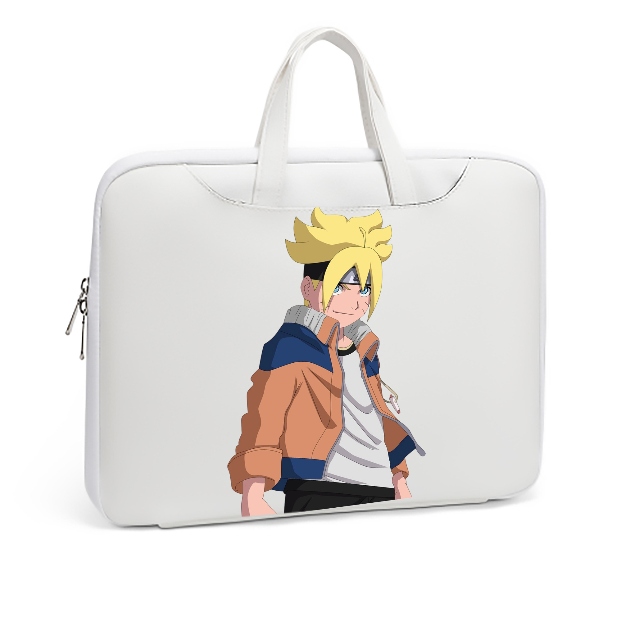（画像用） NARUTO -ナルト- うずまき ナルト Uzumaki Naruto レザーラップトップバッグ　ノートパソコンケース