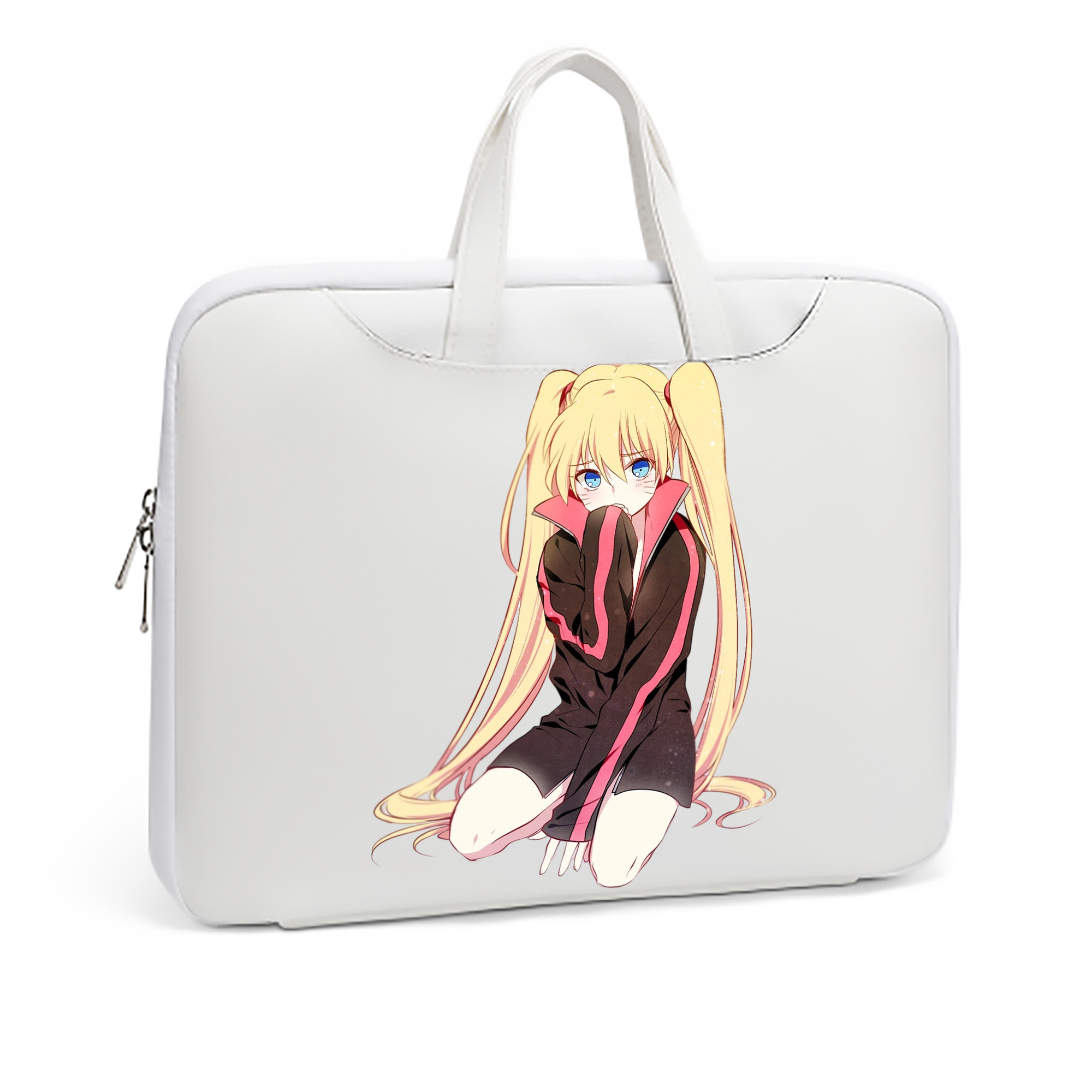 （画像用） NARUTO -ナルト- うずまき ナルト Uzumaki Naruto レザーラップトップバッグ　ノートパソコンケース