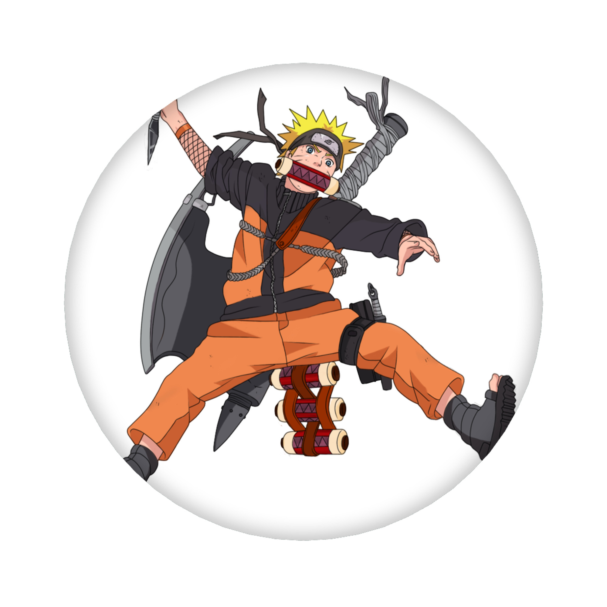 （画像用） NARUTO -ナルト- うずまき ナルト Uzumaki Naruto 6cm 缶バッジ 複数セット