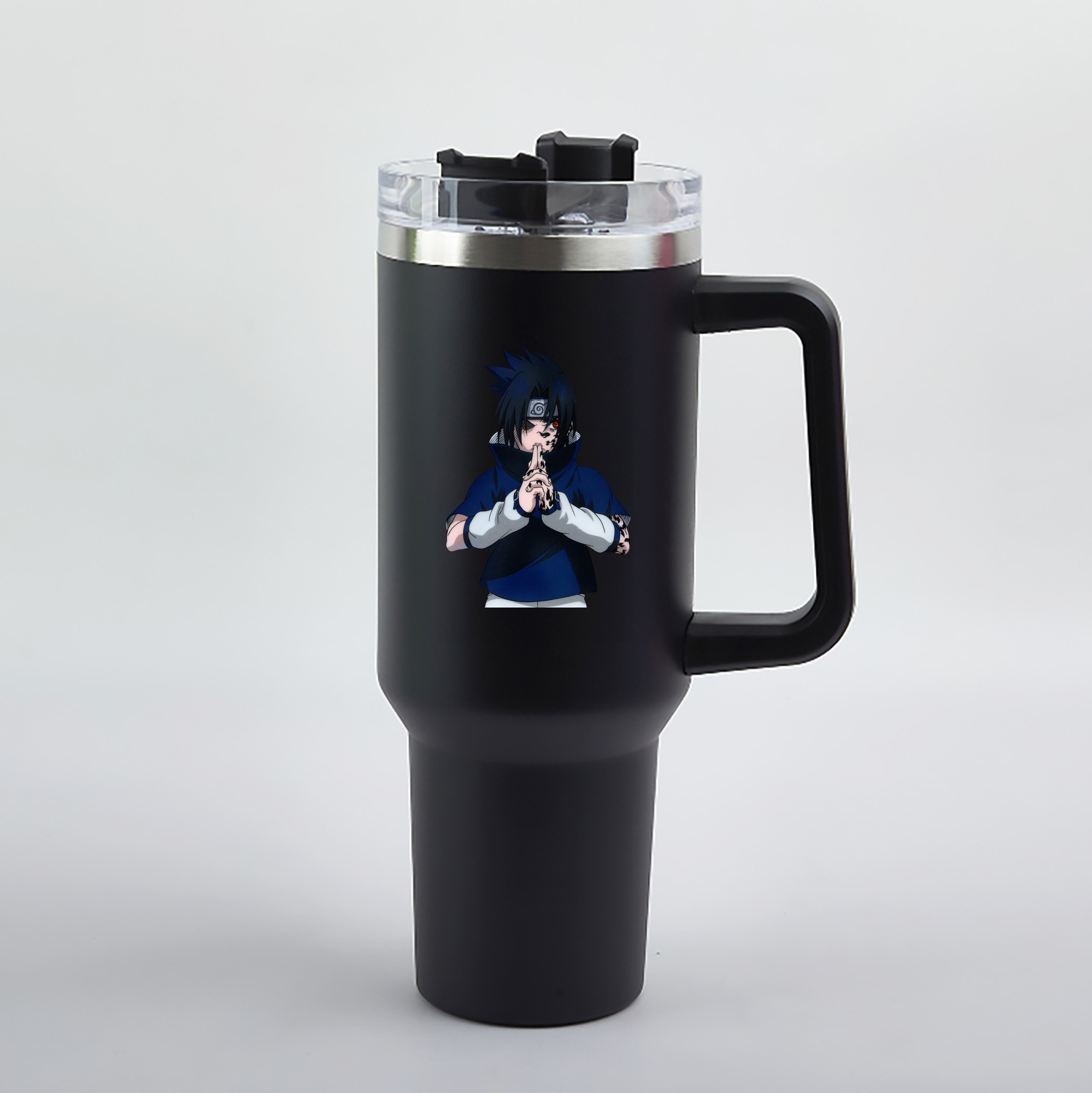 （画像用） NARUTO -ナルト- うちは サスケ Uchiha Sasuke 1200mL車用タンブラー（カラープリント）