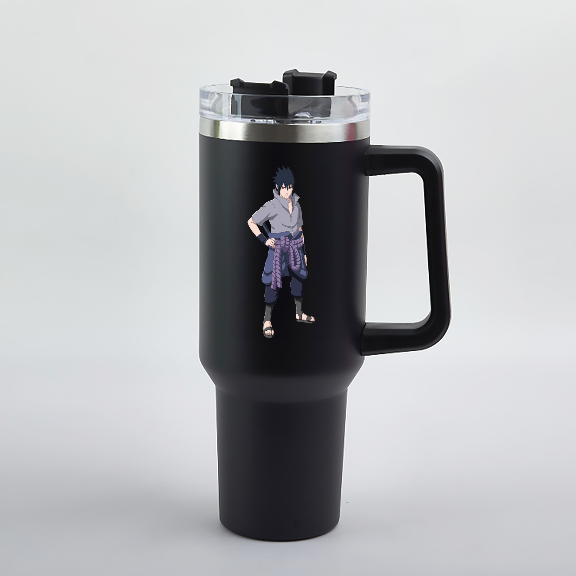 （画像用） NARUTO -ナルト- うちは サスケ Uchiha Sasuke 1200mL車用タンブラー（カラープリント）