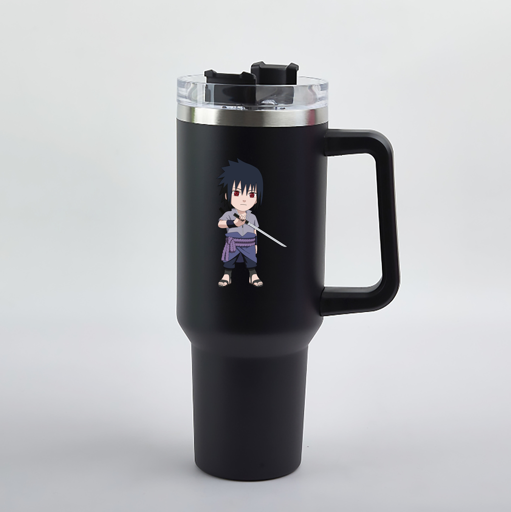 （画像用） NARUTO -ナルト- うちは サスケ Uchiha Sasuke 1200mL車用タンブラー（カラープリント）