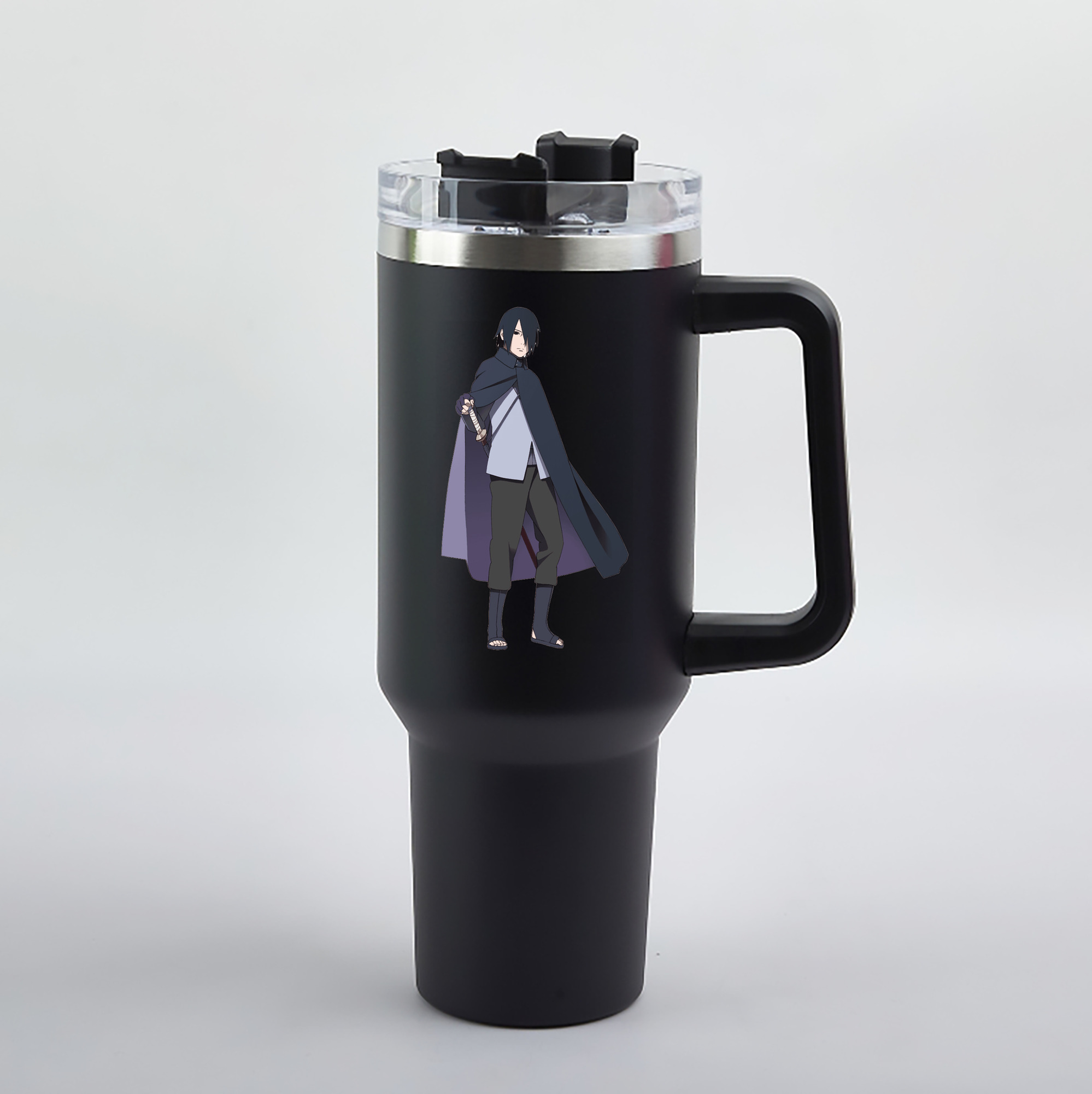 （画像用） NARUTO -ナルト- うちは サスケ Uchiha Sasuke 1200mL車用タンブラー（カラープリント）