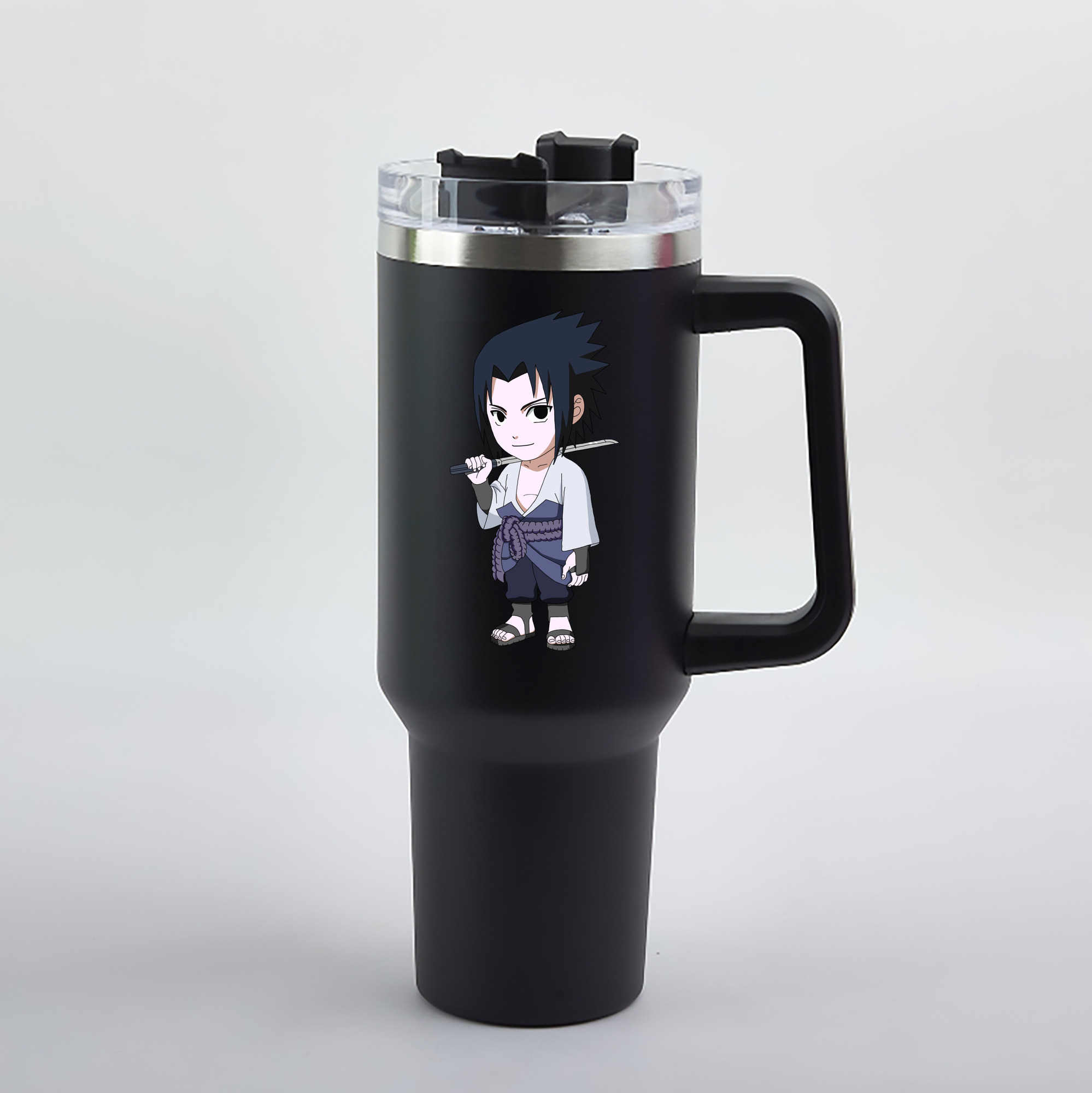 （画像用） NARUTO -ナルト- うちは サスケ Uchiha Sasuke 1200mL車用タンブラー（カラープリント）