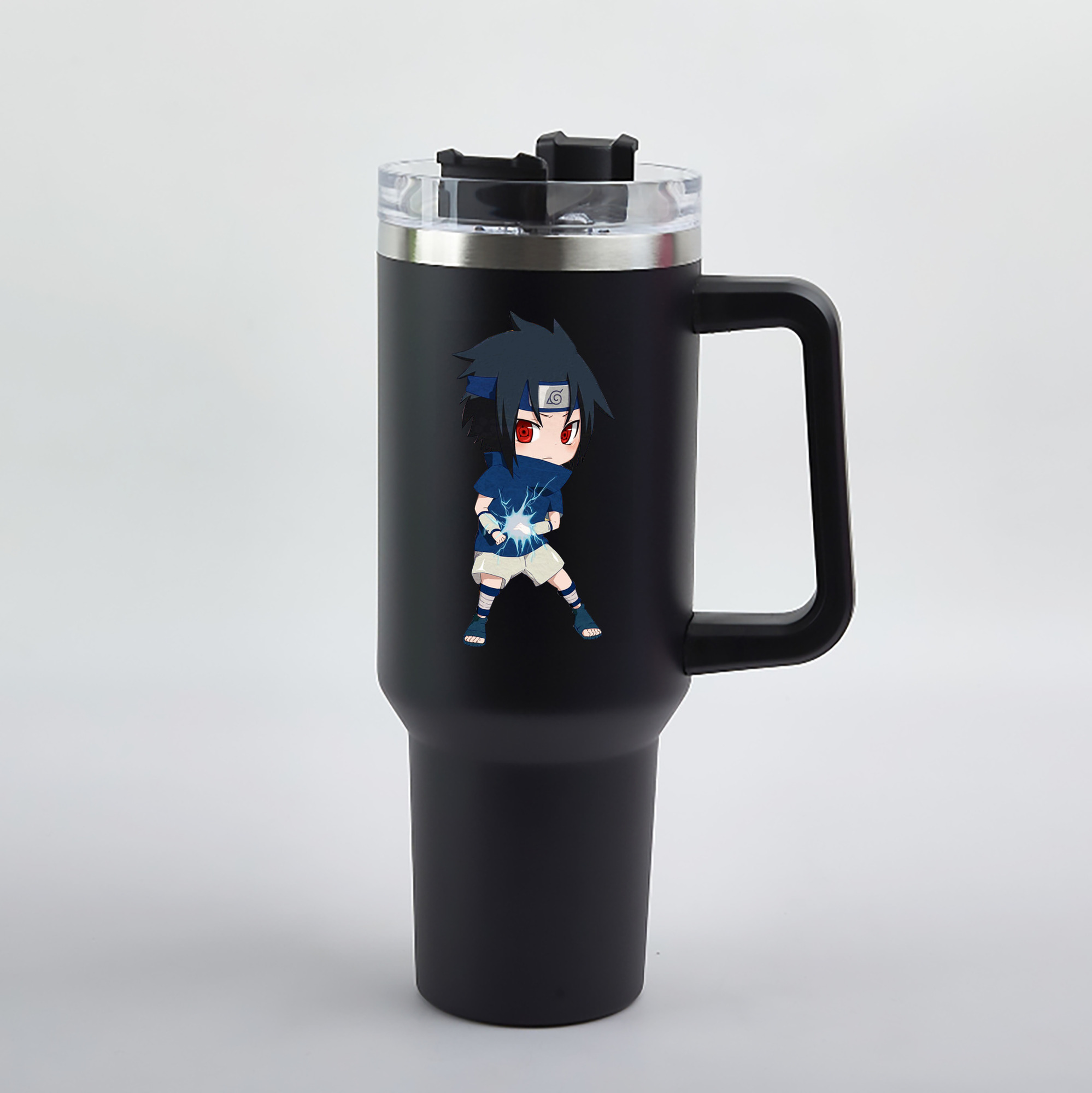 （画像用） NARUTO -ナルト- うちは サスケ Uchiha Sasuke 1200mL車用タンブラー（カラープリント）