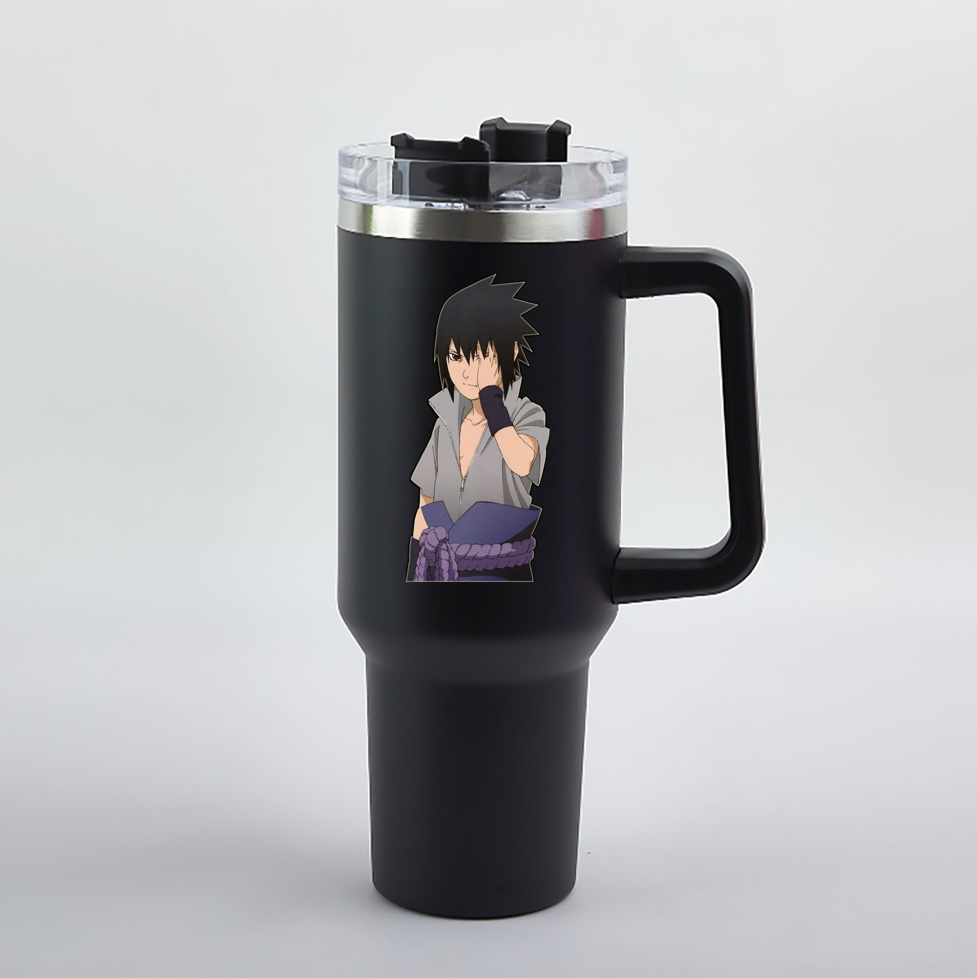 （画像用） NARUTO -ナルト- うちは サスケ Uchiha Sasuke 1200mL車用タンブラー（カラープリント）