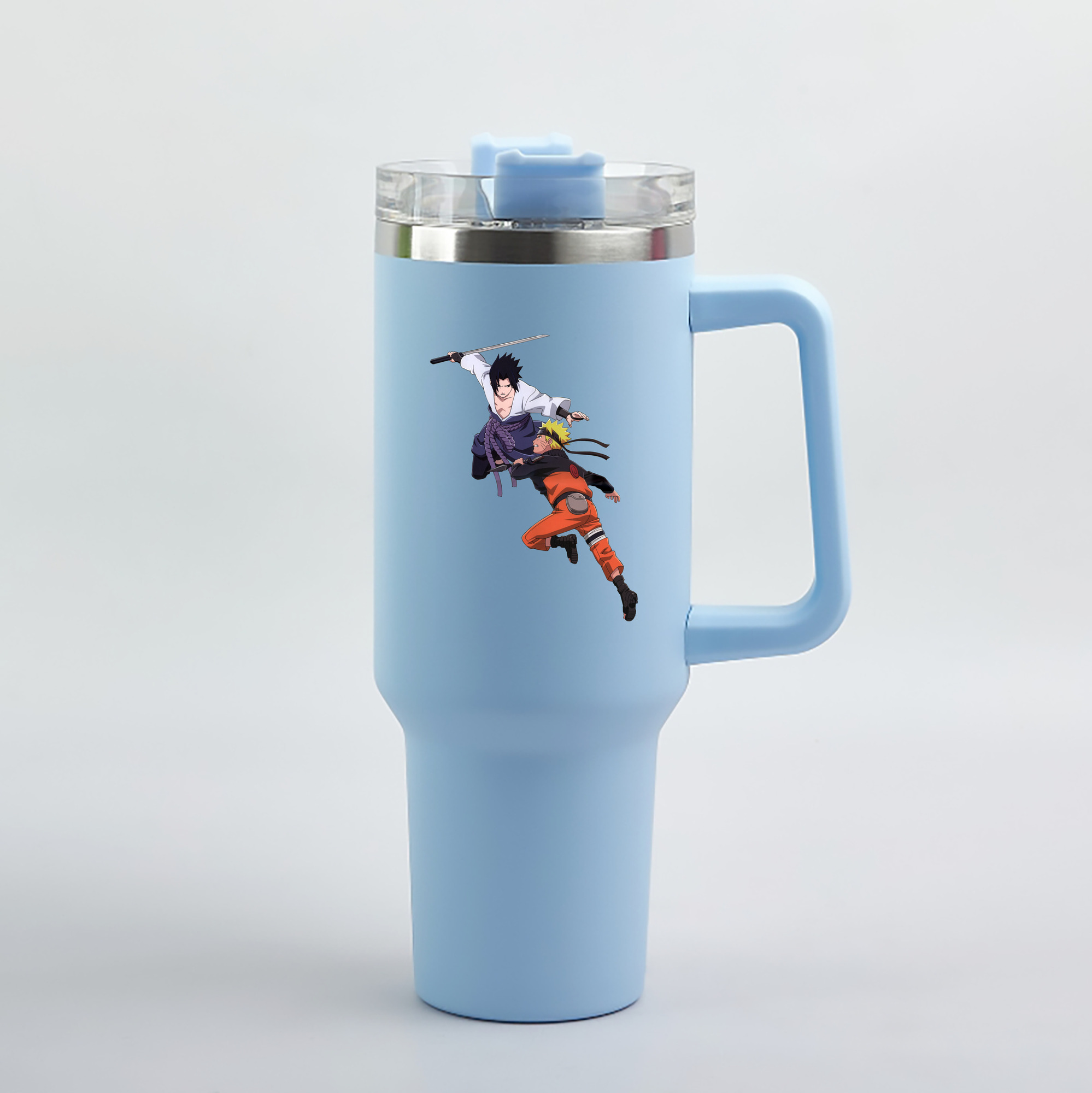 （画像用） NARUTO -ナルト- うちは サスケ Uchiha Sasuke 1200mL車用タンブラー（カラープリント）