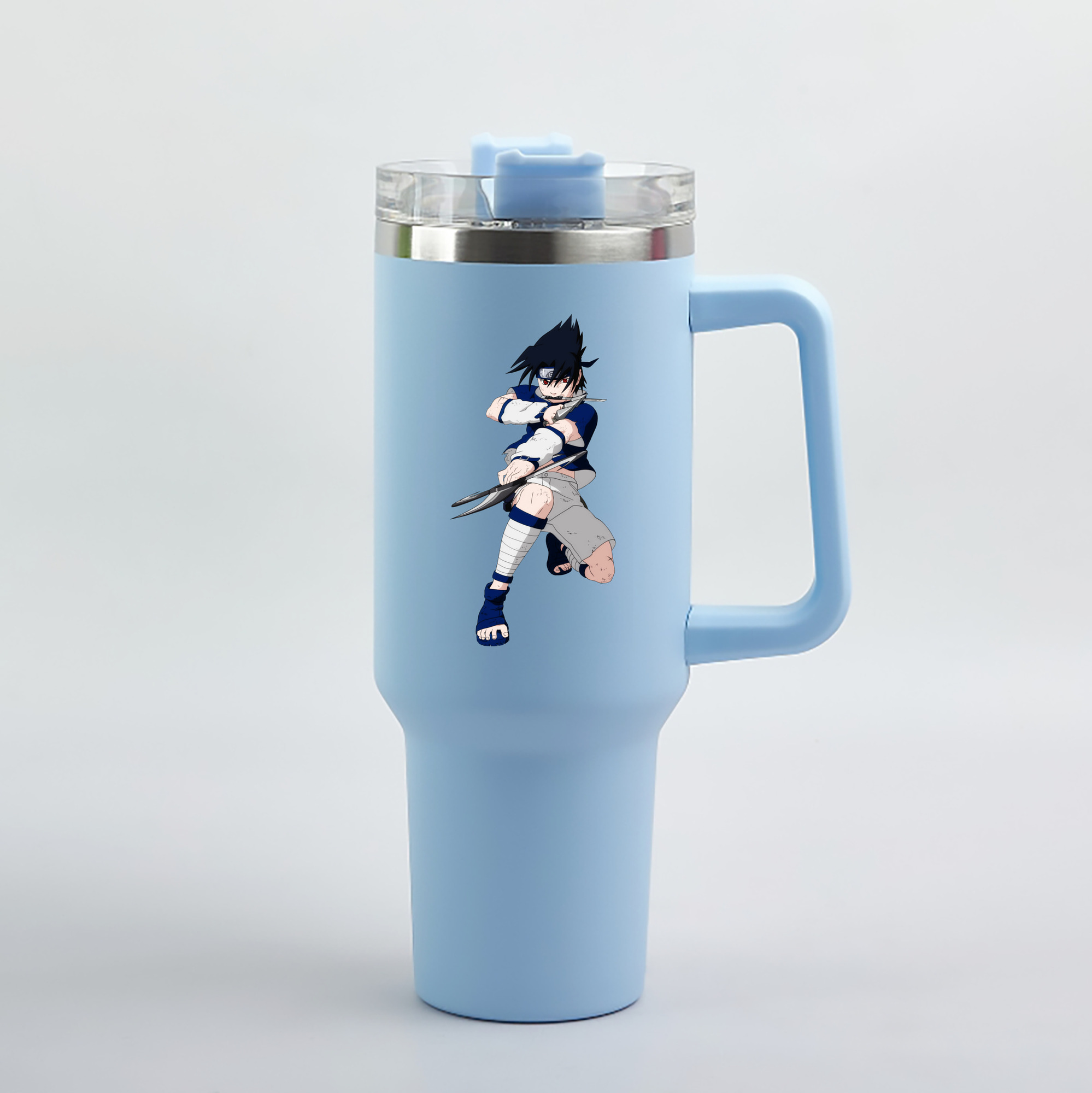 （画像用） NARUTO -ナルト- うちは サスケ Uchiha Sasuke 1200mL車用タンブラー（カラープリント）