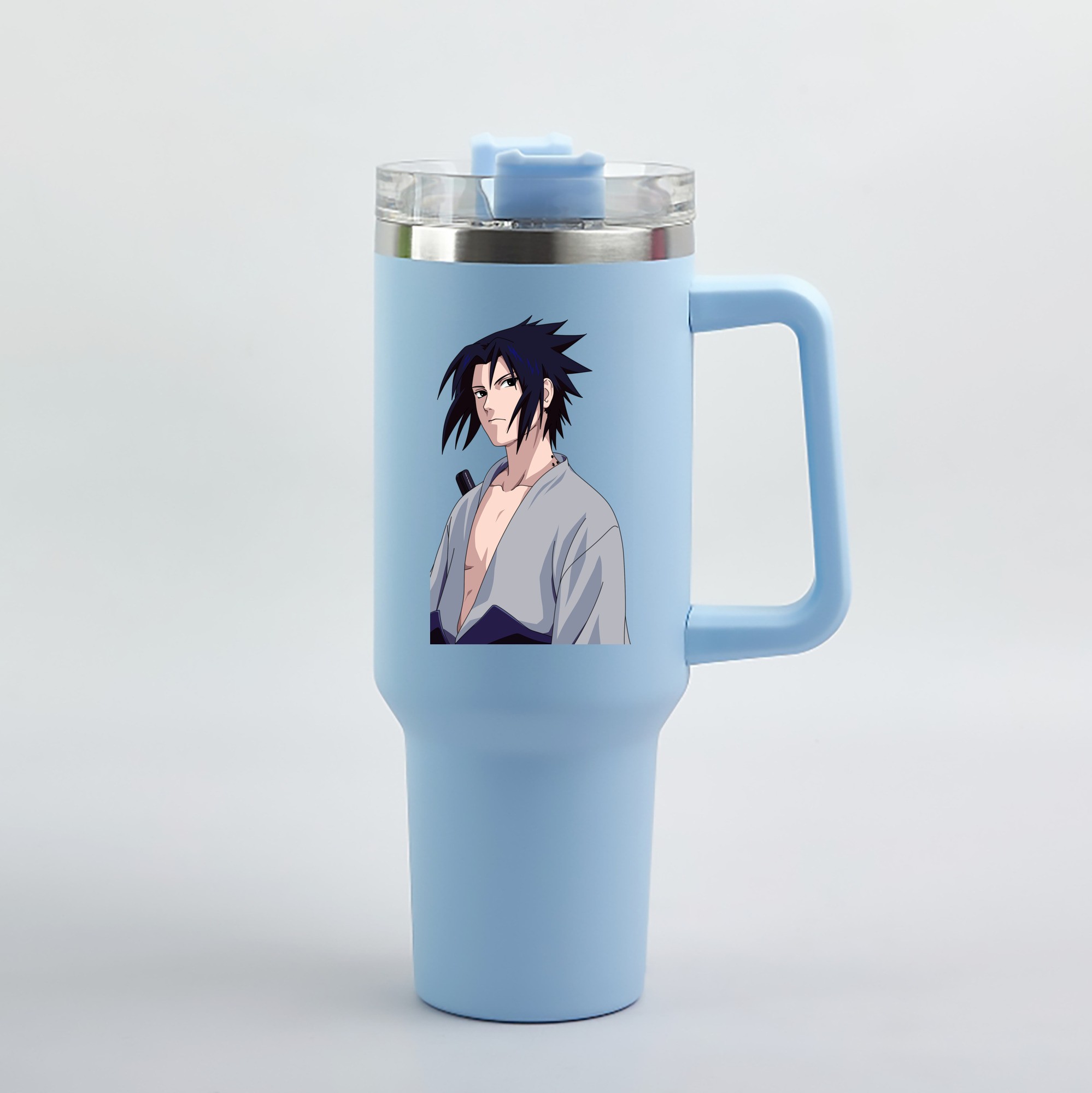 （画像用） NARUTO -ナルト- うちは サスケ Uchiha Sasuke 1200mL車用タンブラー（カラープリント）