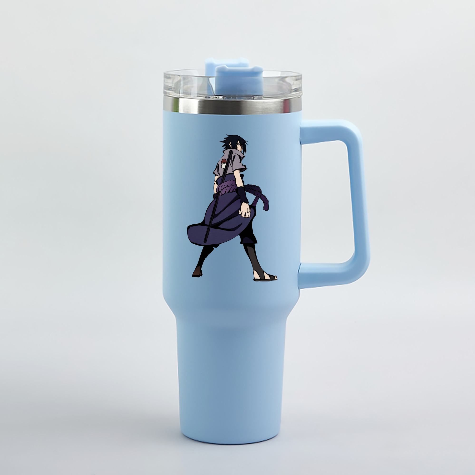 （画像用） NARUTO -ナルト- うちは サスケ Uchiha Sasuke 1200mL車用タンブラー（カラープリント）
