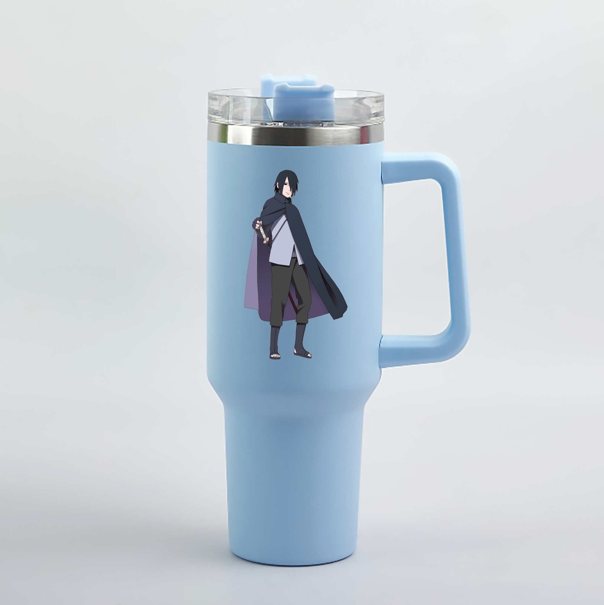 （画像用） NARUTO -ナルト- うちは サスケ Uchiha Sasuke 1200mL車用タンブラー（カラープリント）