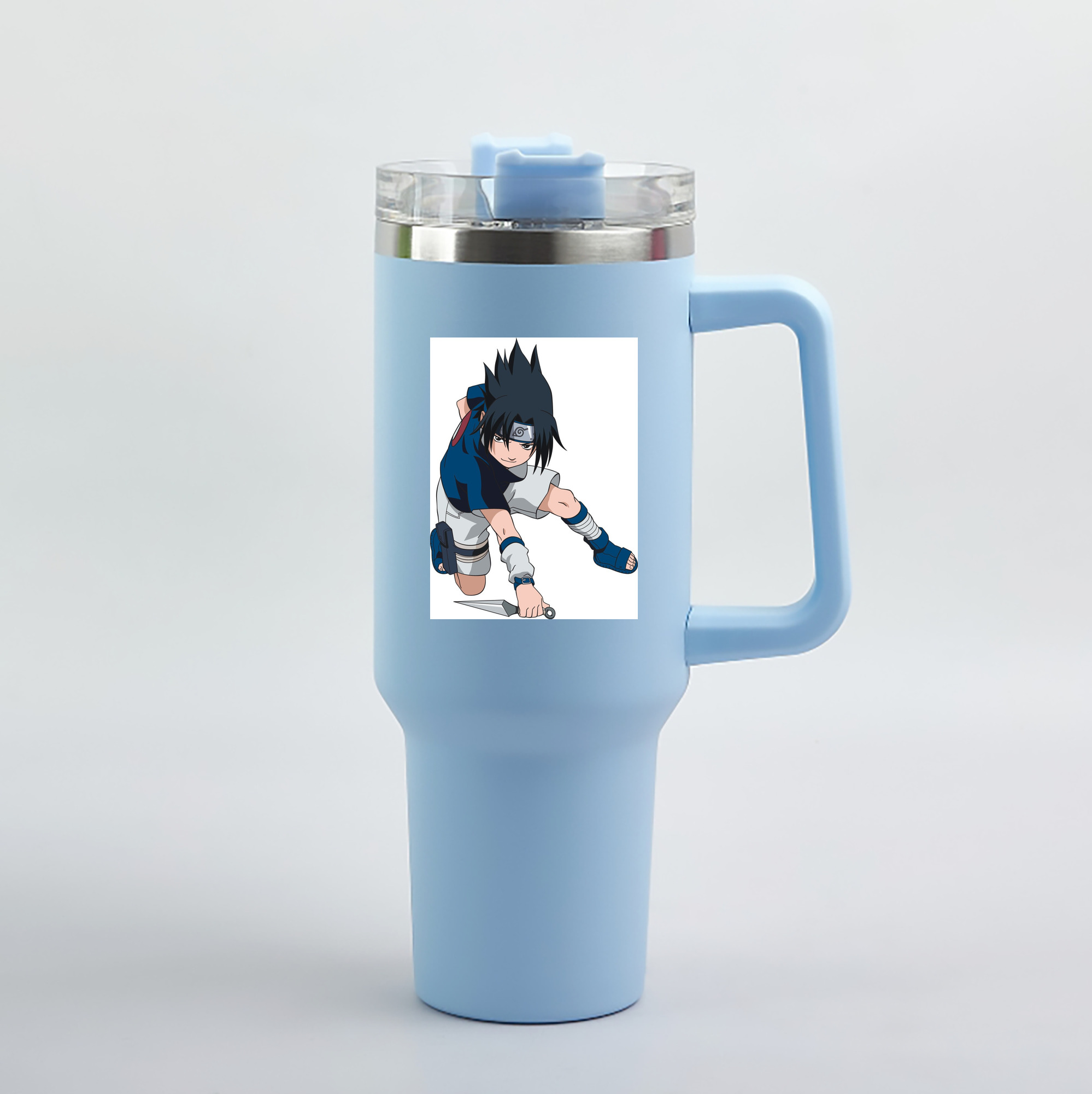 （画像用） NARUTO -ナルト- うちは サスケ Uchiha Sasuke 1200mL車用タンブラー（カラープリント）