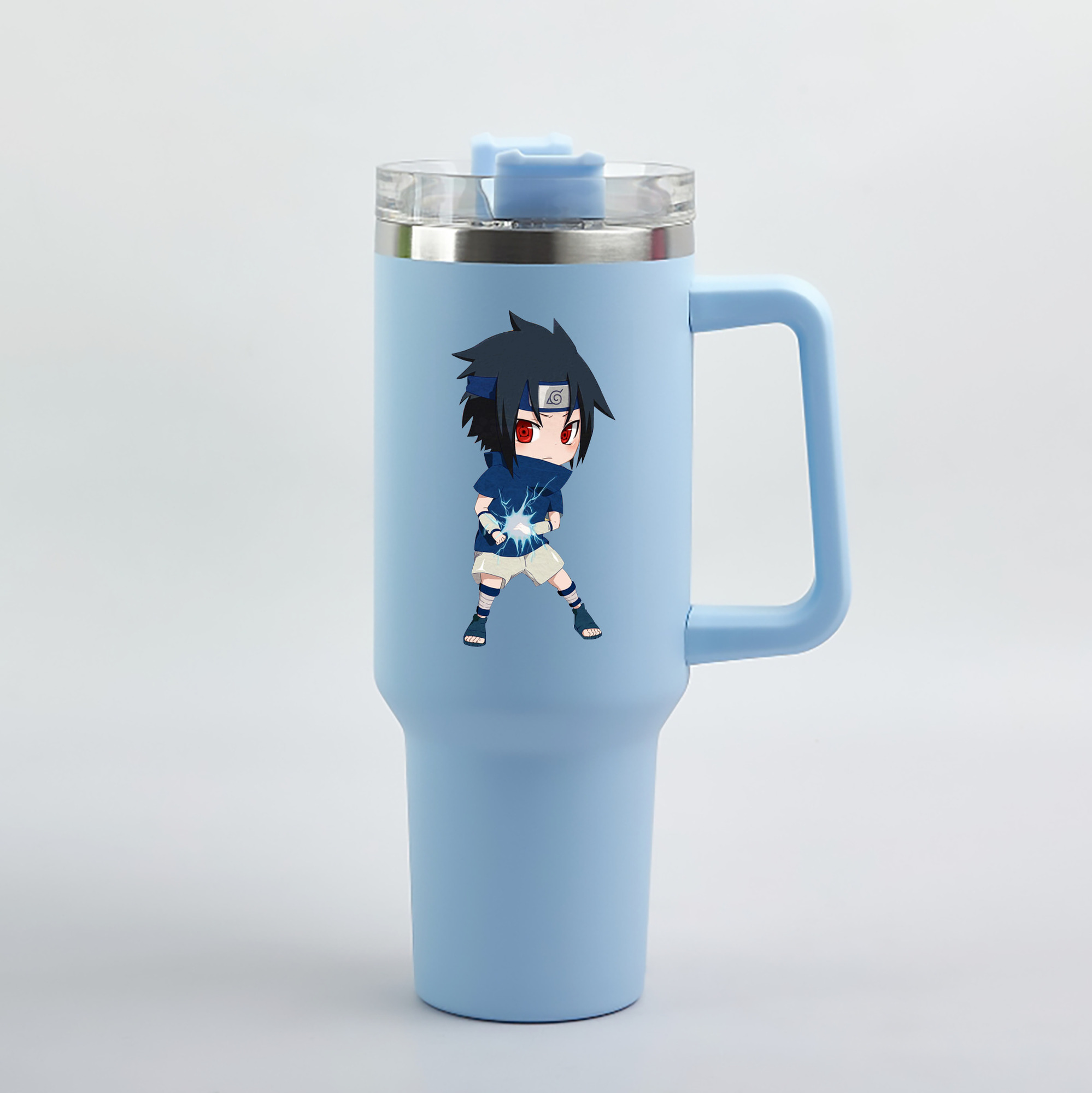 （画像用） NARUTO -ナルト- うちは サスケ Uchiha Sasuke 1200mL車用タンブラー（カラープリント）