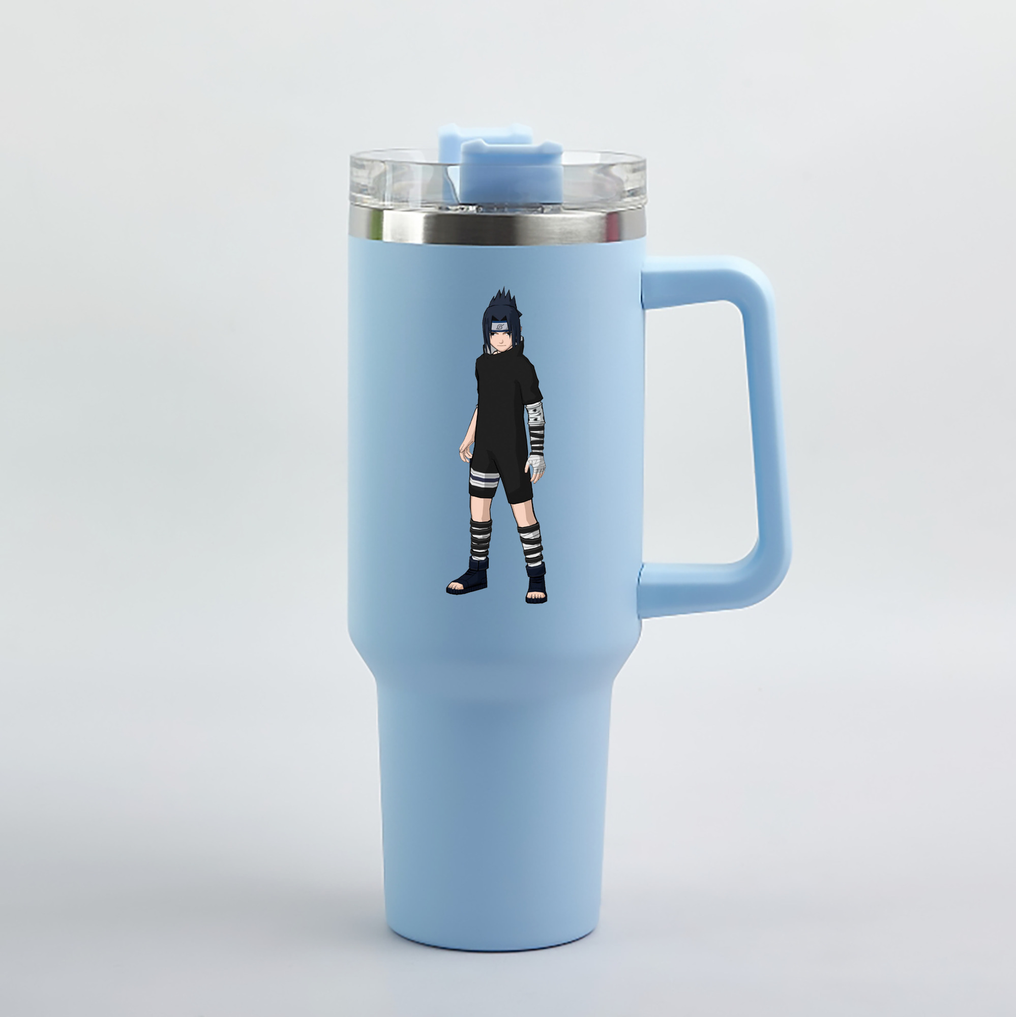 （画像用） NARUTO -ナルト- うちは サスケ Uchiha Sasuke 1200mL車用タンブラー（カラープリント）