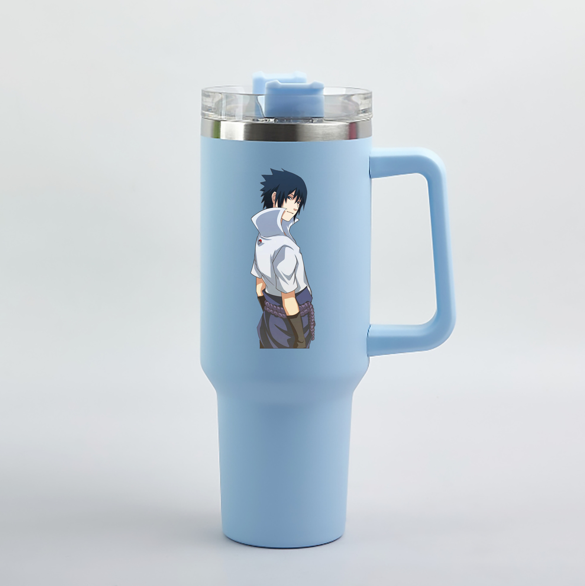 （画像用） NARUTO -ナルト- うちは サスケ Uchiha Sasuke 1200mL車用タンブラー（カラープリント）
