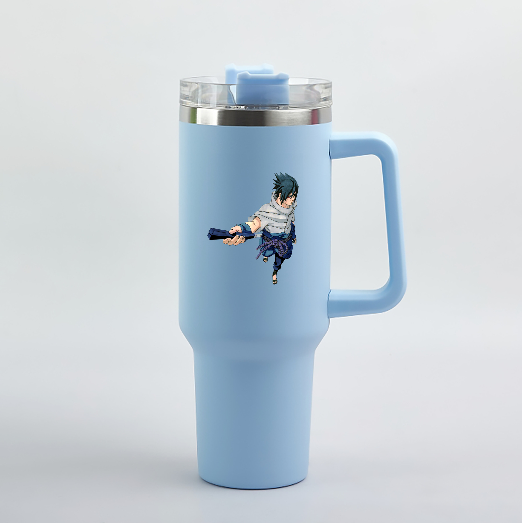 （画像用） NARUTO -ナルト- うちは サスケ Uchiha Sasuke 1200mL車用タンブラー（カラープリント）