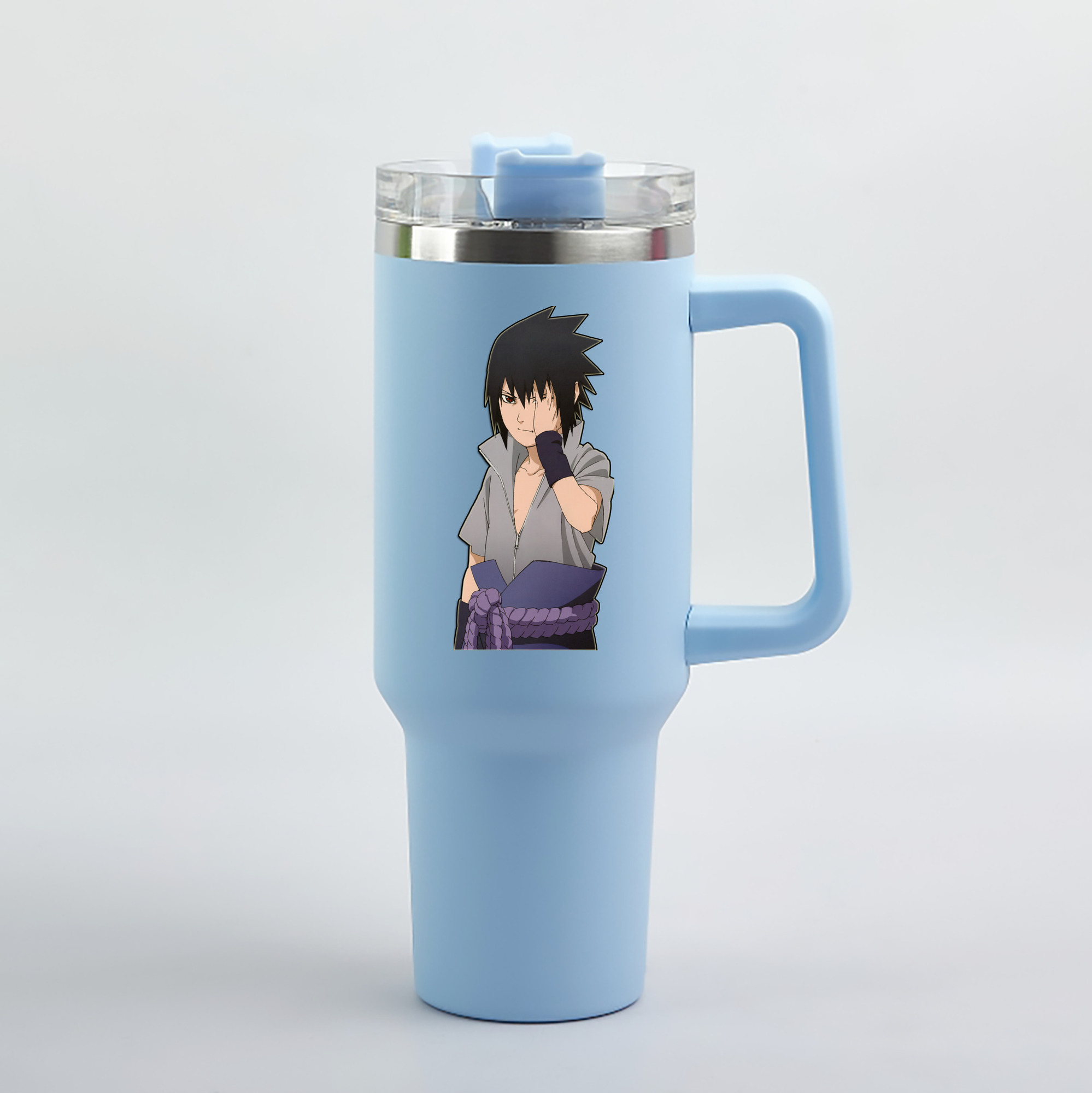 （画像用） NARUTO -ナルト- うちは サスケ Uchiha Sasuke 1200mL車用タンブラー（カラープリント）