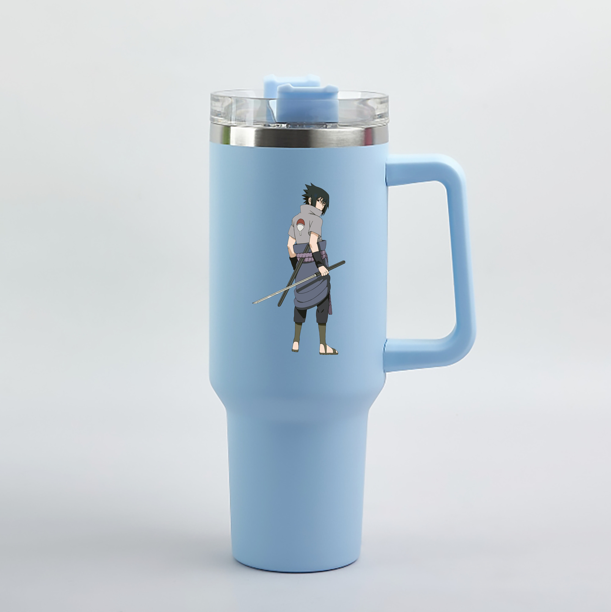 （画像用） NARUTO -ナルト- うちは サスケ Uchiha Sasuke 1200mL車用タンブラー（カラープリント）