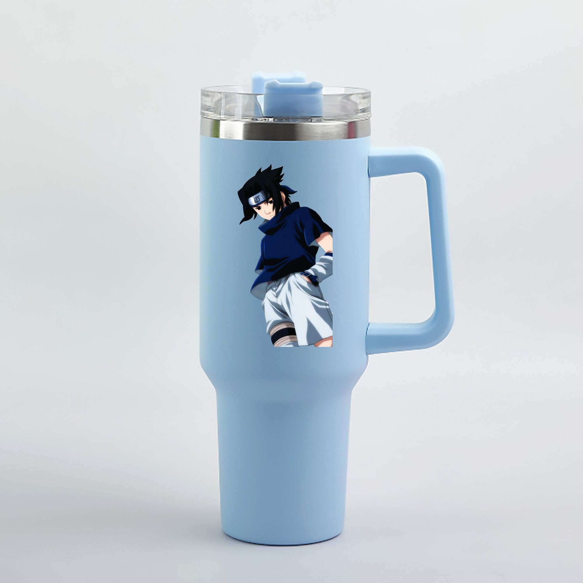 （画像用） NARUTO -ナルト- うちは サスケ Uchiha Sasuke 1200mL車用タンブラー（カラープリント）