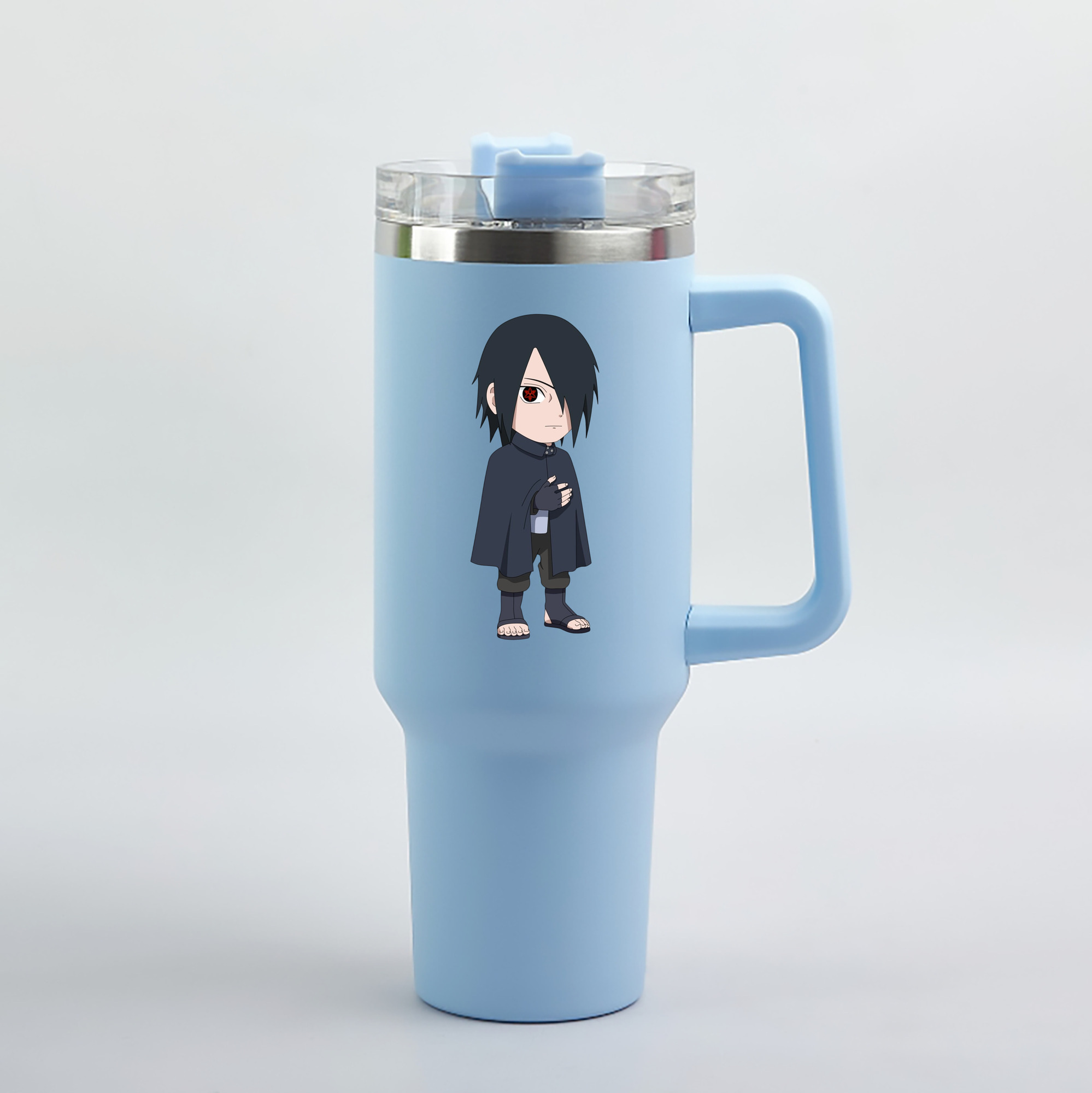 （画像用） NARUTO -ナルト- うちは サスケ Uchiha Sasuke 1200mL車用タンブラー（カラープリント）