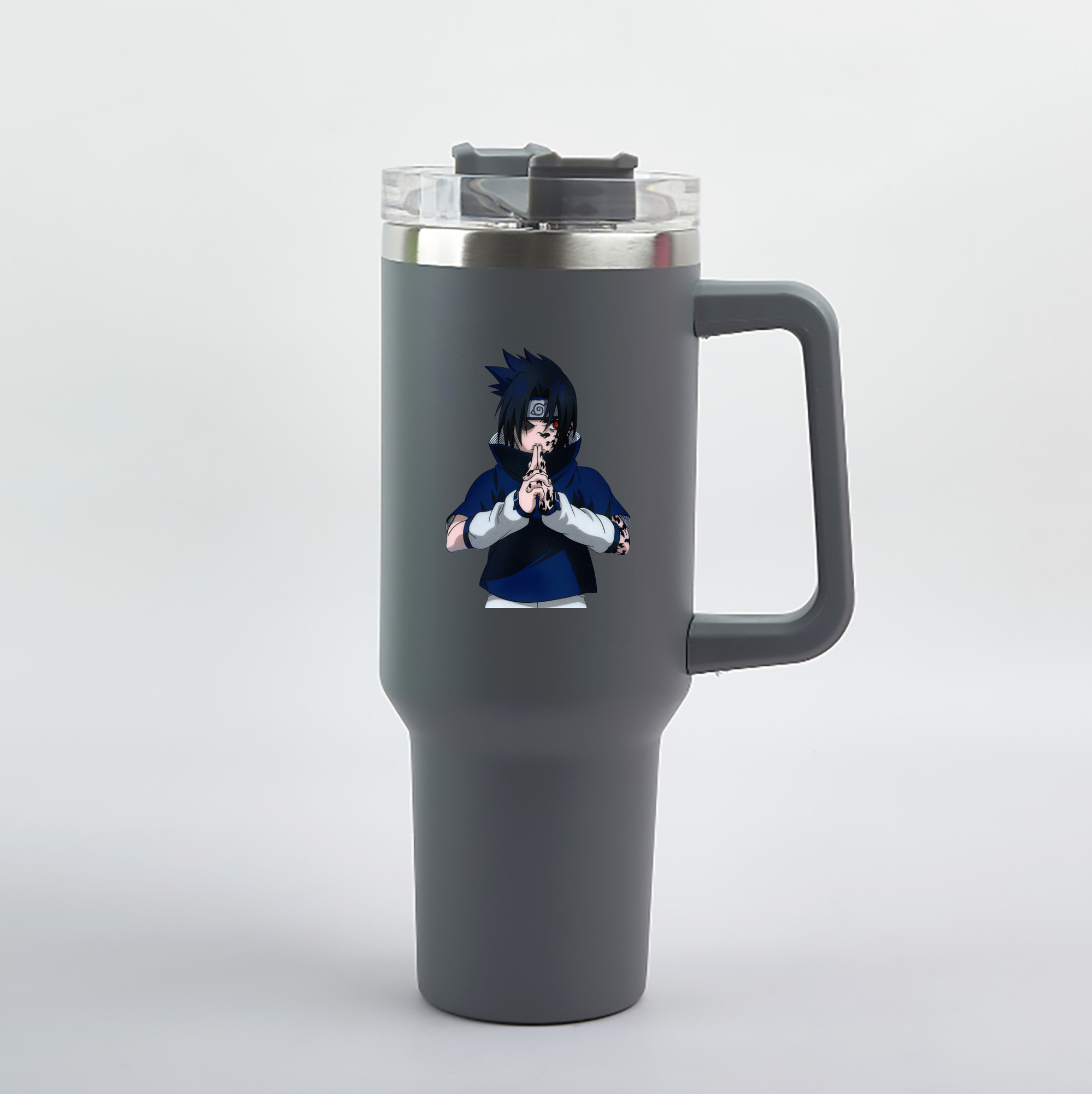 （画像用） NARUTO -ナルト- うちは サスケ Uchiha Sasuke 1200mL車用タンブラー（カラープリント）