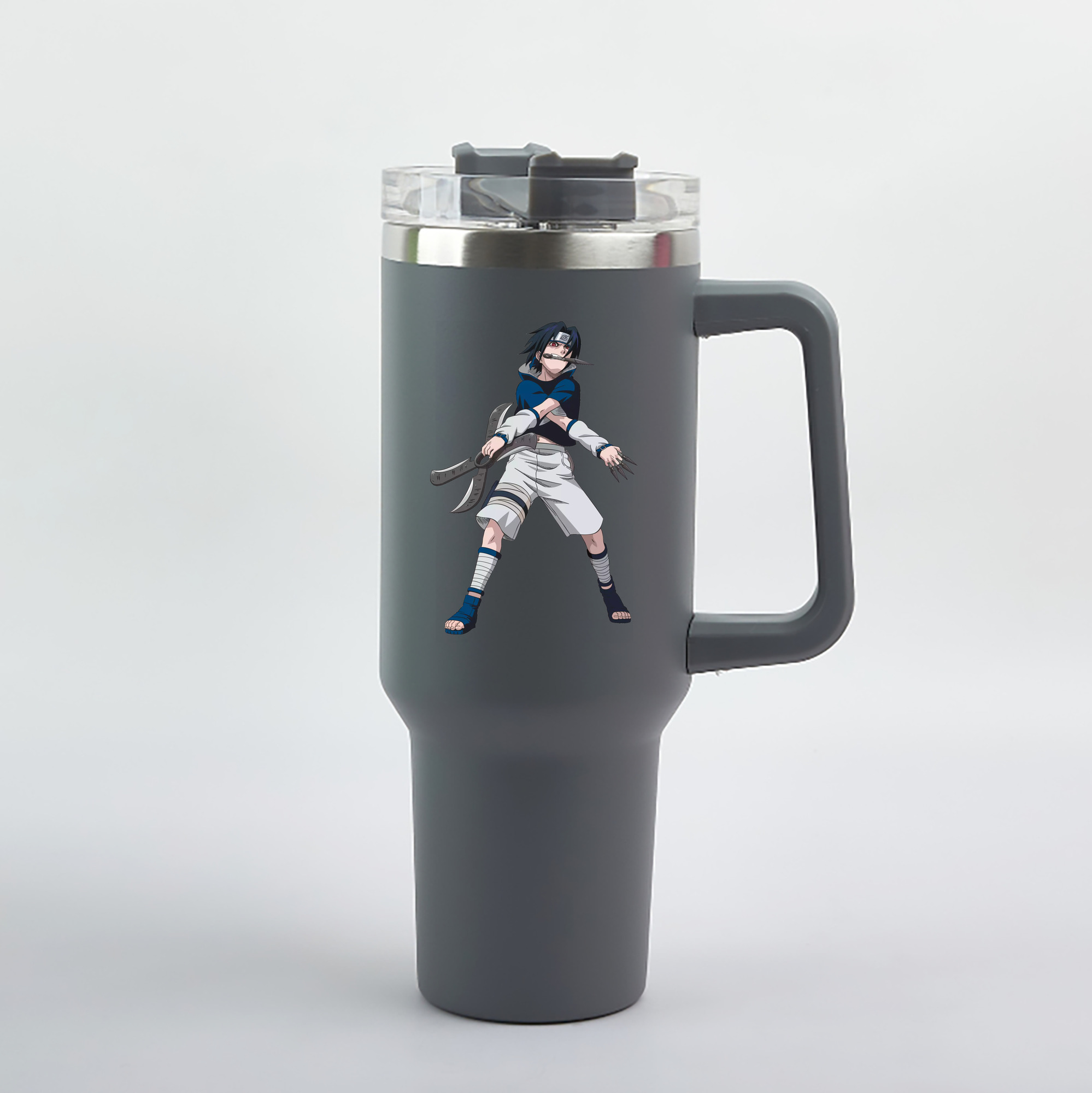 （画像用） NARUTO -ナルト- うちは サスケ Uchiha Sasuke 1200mL車用タンブラー（カラープリント）