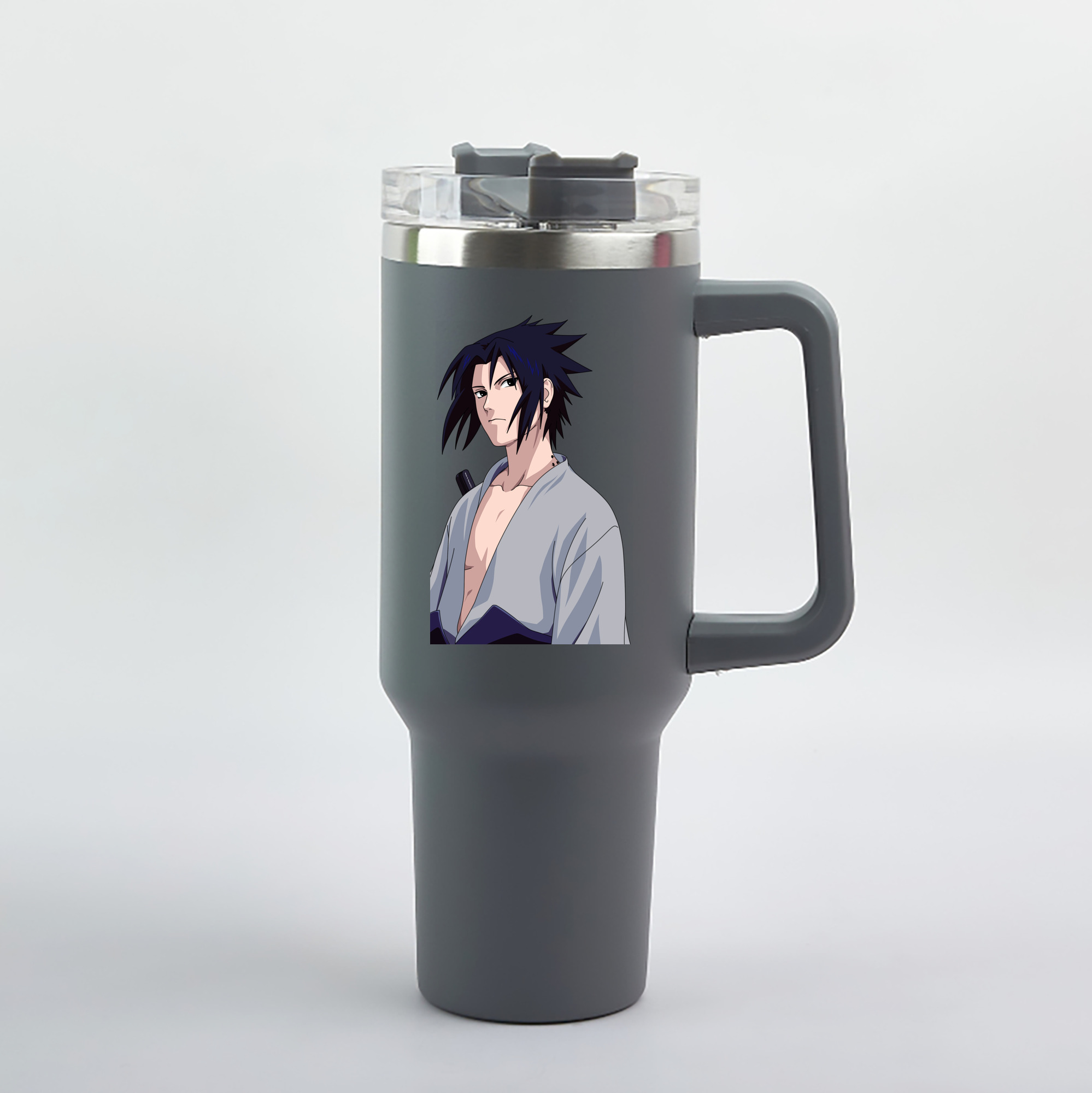 （画像用） NARUTO -ナルト- うちは サスケ Uchiha Sasuke 1200mL車用タンブラー（カラープリント）
