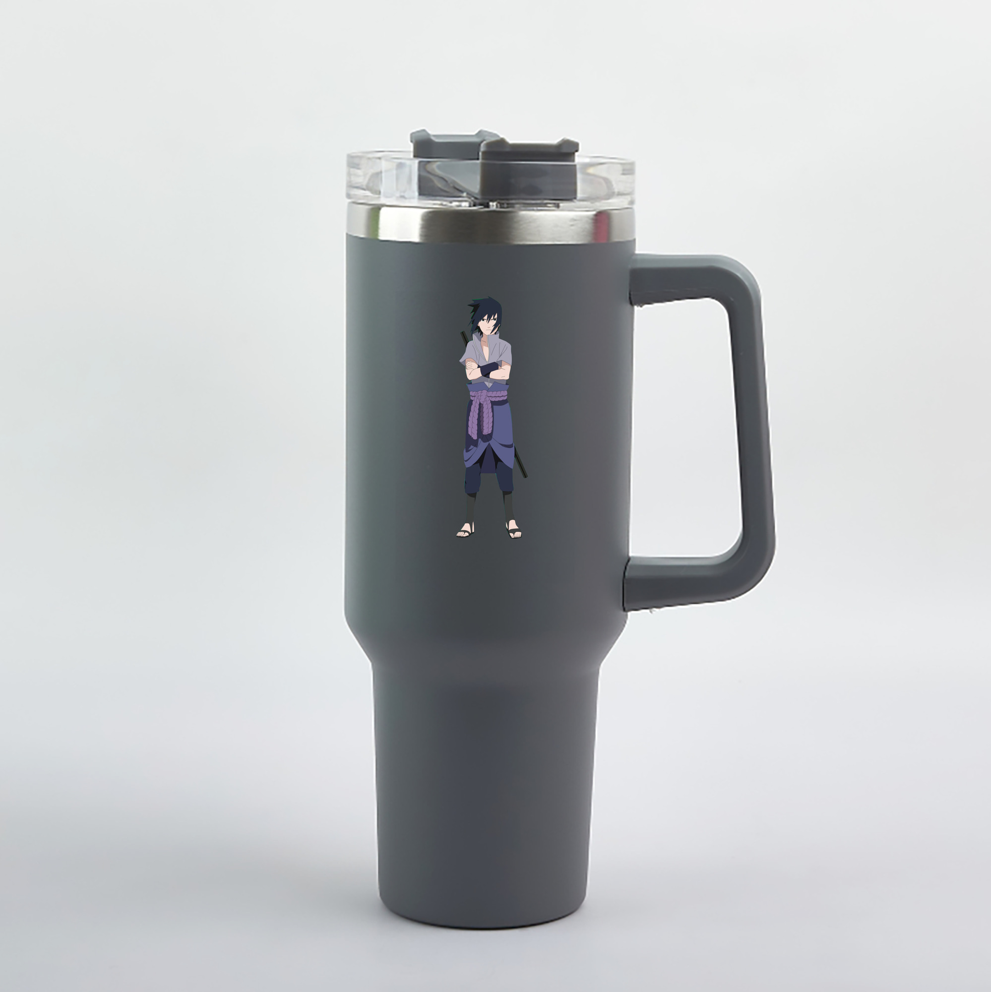 （画像用） NARUTO -ナルト- うちは サスケ Uchiha Sasuke 1200mL車用タンブラー（カラープリント）