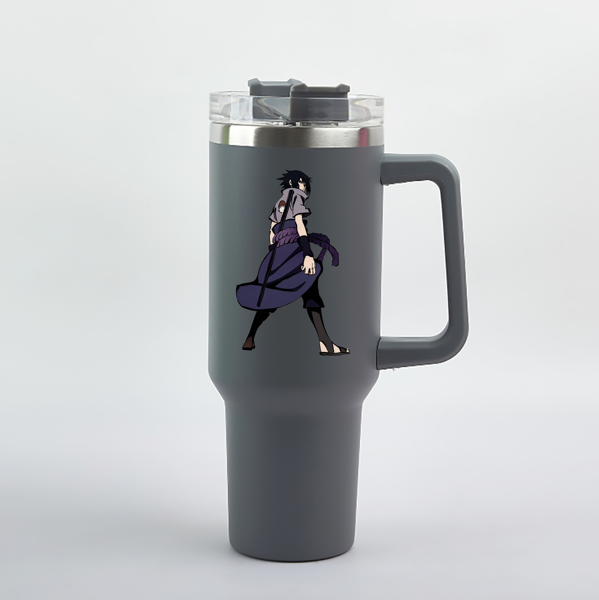 （画像用） NARUTO -ナルト- うちは サスケ Uchiha Sasuke 1200mL車用タンブラー（カラープリント）