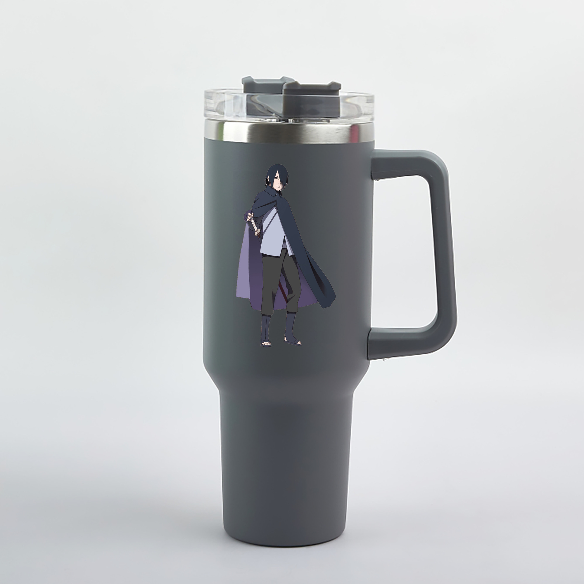 （画像用） NARUTO -ナルト- うちは サスケ Uchiha Sasuke 1200mL車用タンブラー（カラープリント）