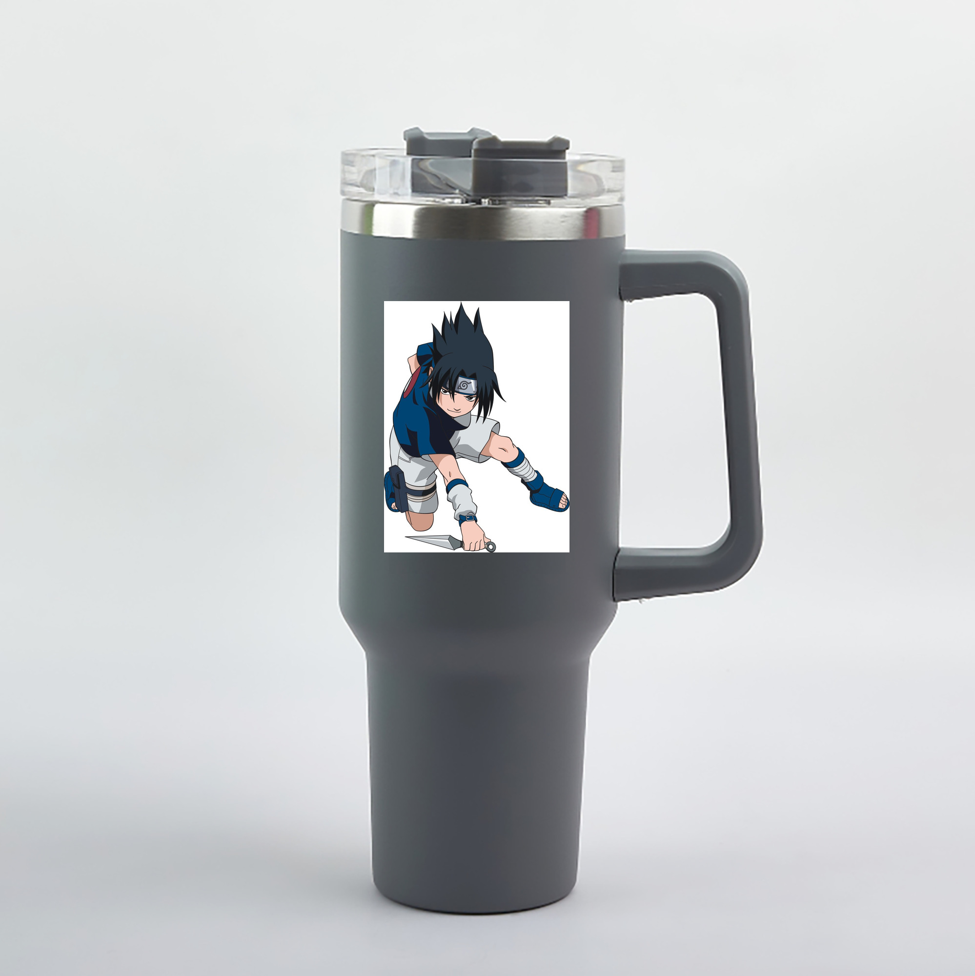 （画像用） NARUTO -ナルト- うちは サスケ Uchiha Sasuke 1200mL車用タンブラー（カラープリント）