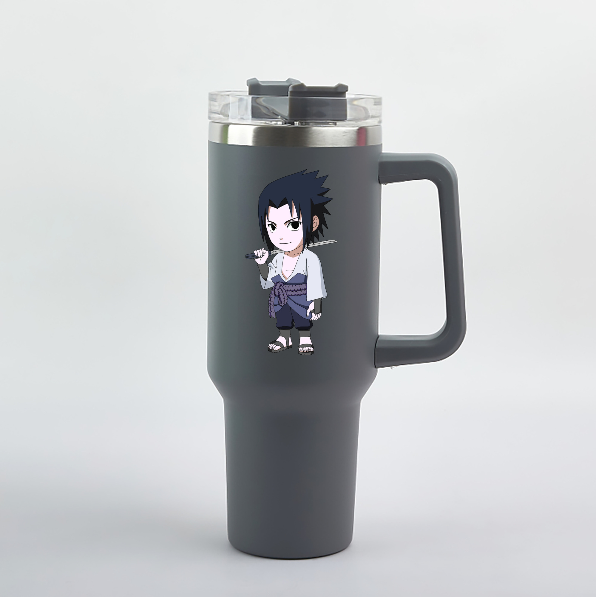 （画像用） NARUTO -ナルト- うちは サスケ Uchiha Sasuke 1200mL車用タンブラー（カラープリント）