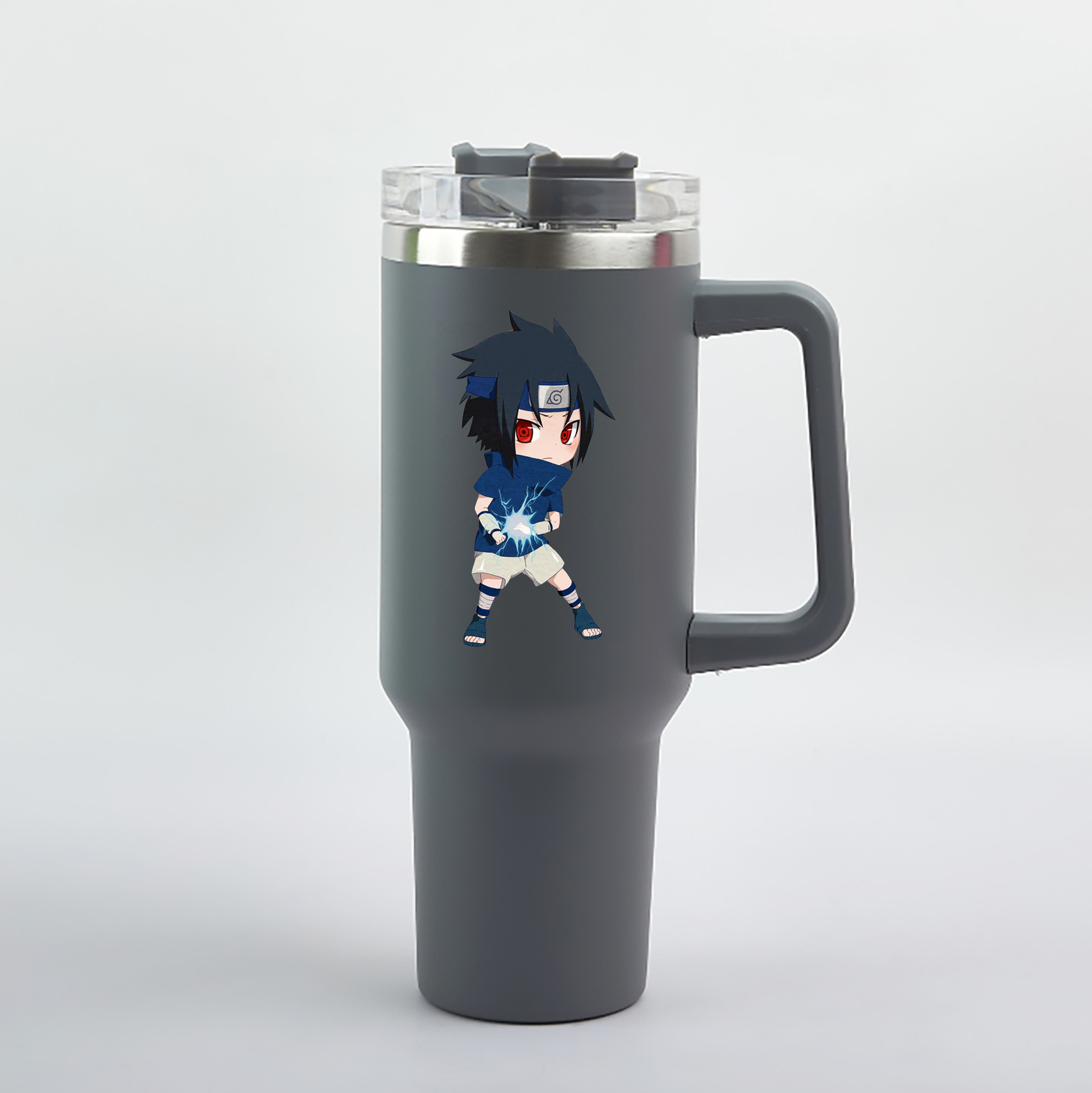 （画像用） NARUTO -ナルト- うちは サスケ Uchiha Sasuke 1200mL車用タンブラー（カラープリント）
