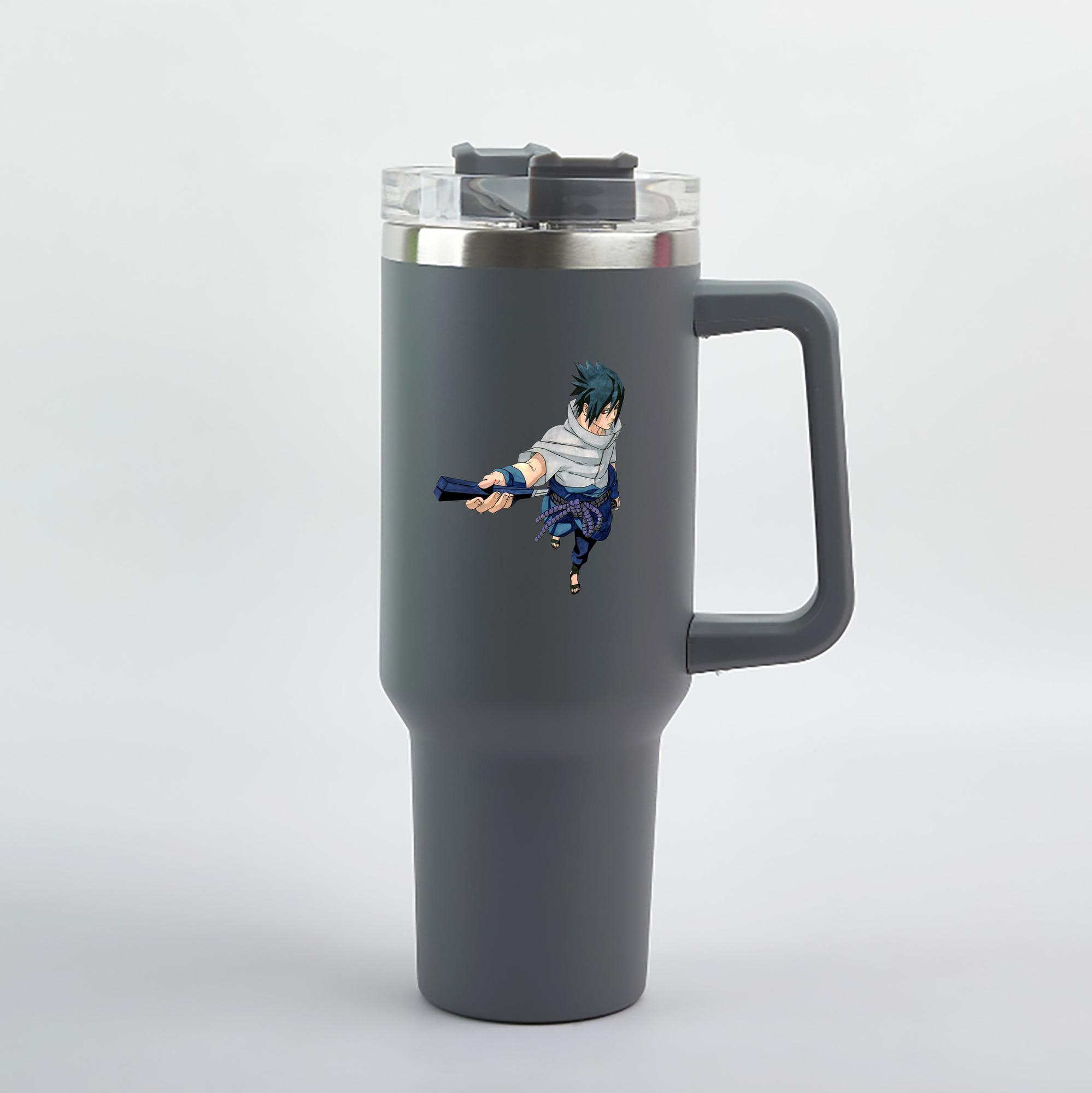 （画像用） NARUTO -ナルト- うちは サスケ Uchiha Sasuke 1200mL車用タンブラー（カラープリント）