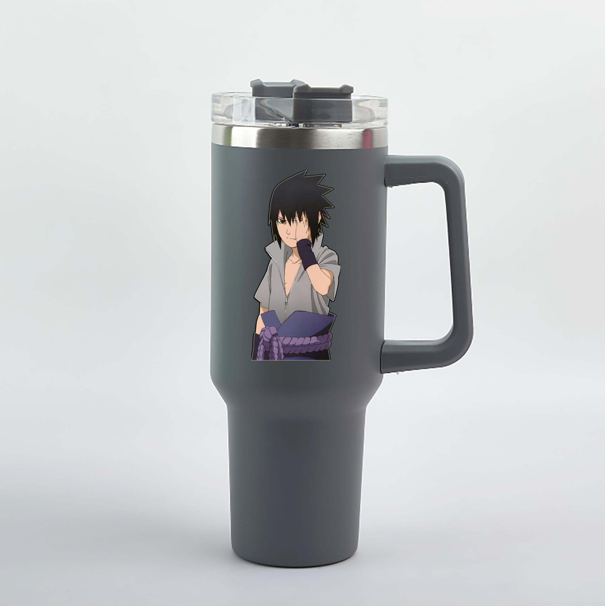 （画像用） NARUTO -ナルト- うちは サスケ Uchiha Sasuke 1200mL車用タンブラー（カラープリント）