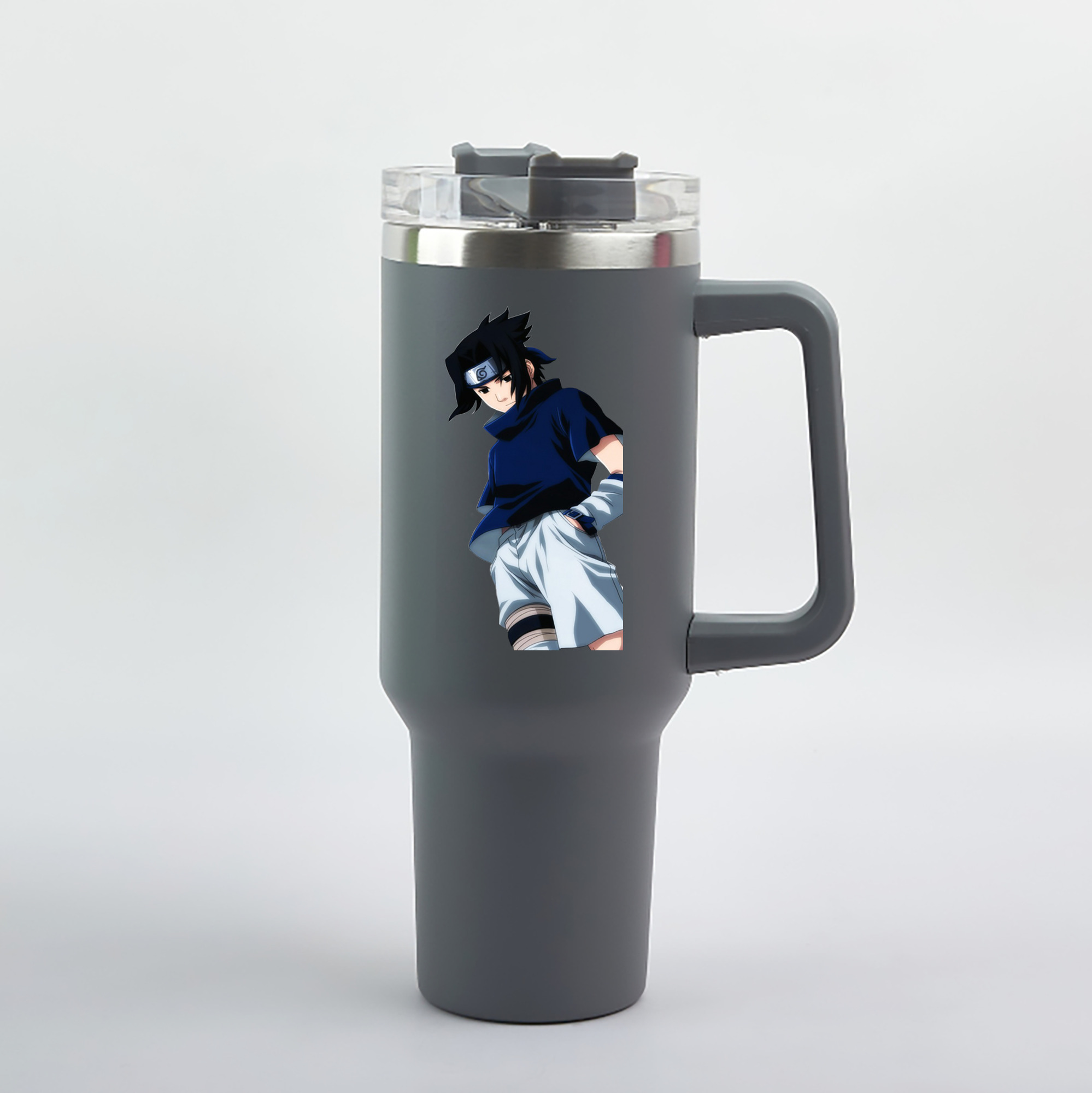 （画像用） NARUTO -ナルト- うちは サスケ Uchiha Sasuke 1200mL車用タンブラー（カラープリント）