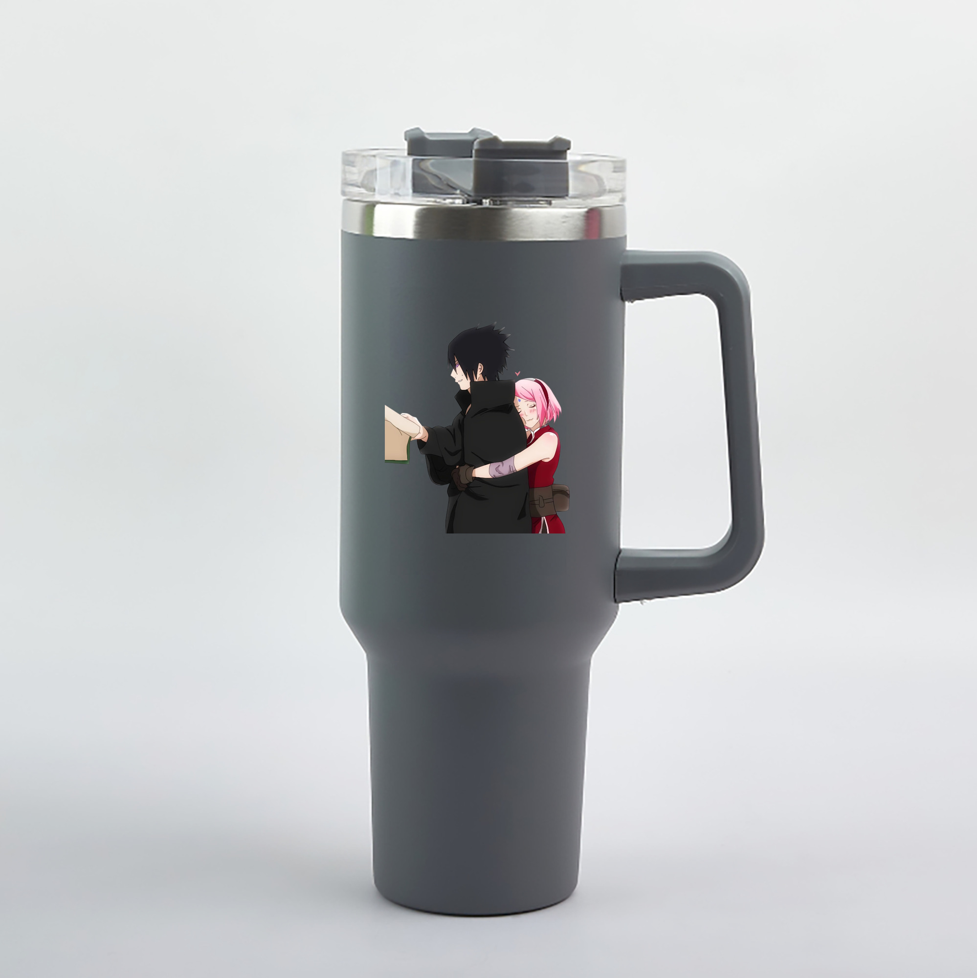 （画像用） NARUTO -ナルト- うちは サスケ Uchiha Sasuke 1200mL車用タンブラー（カラープリント）