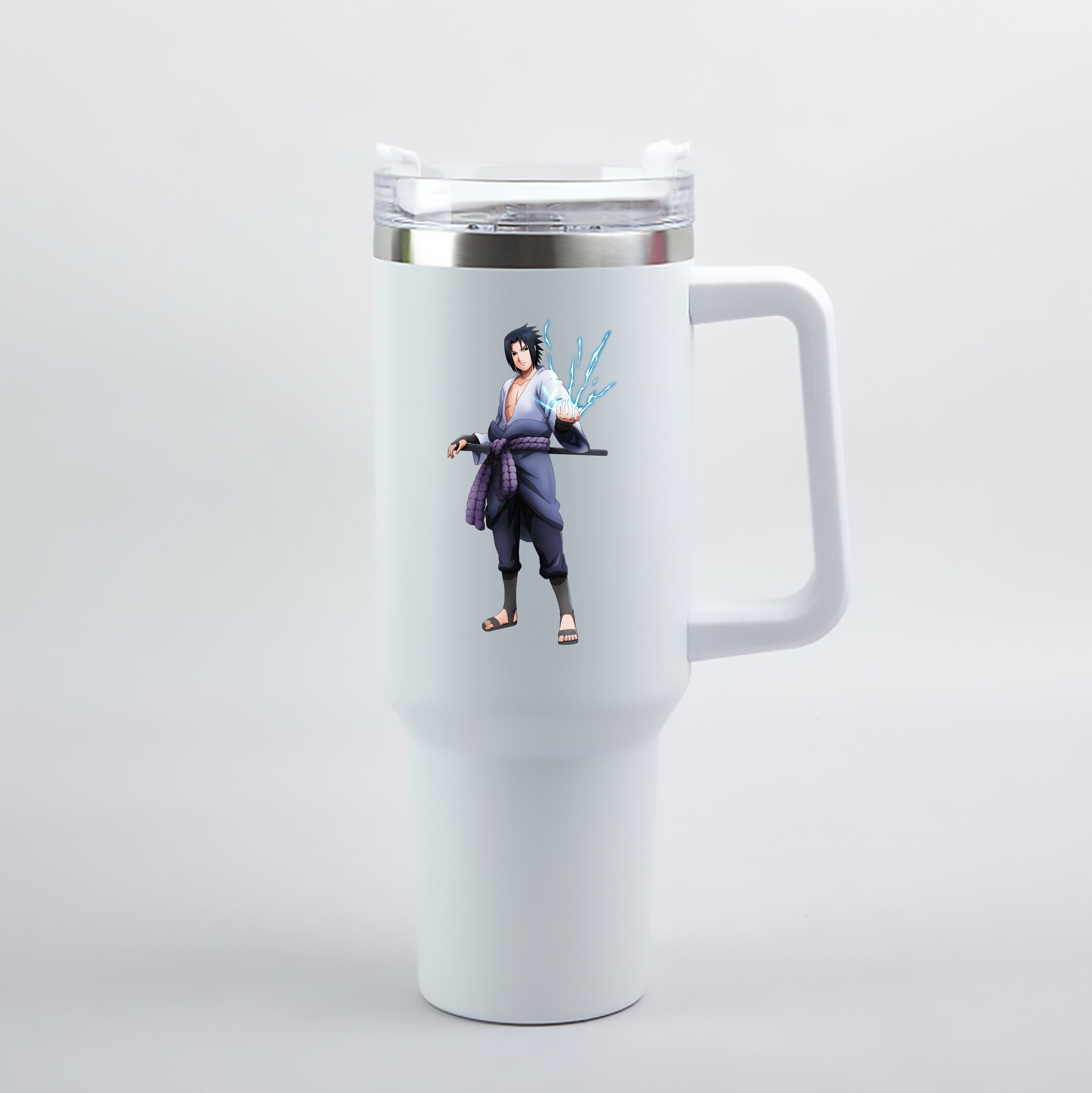 （画像用） NARUTO -ナルト- うちは サスケ Uchiha Sasuke 1200mL車用タンブラー（カラープリント）