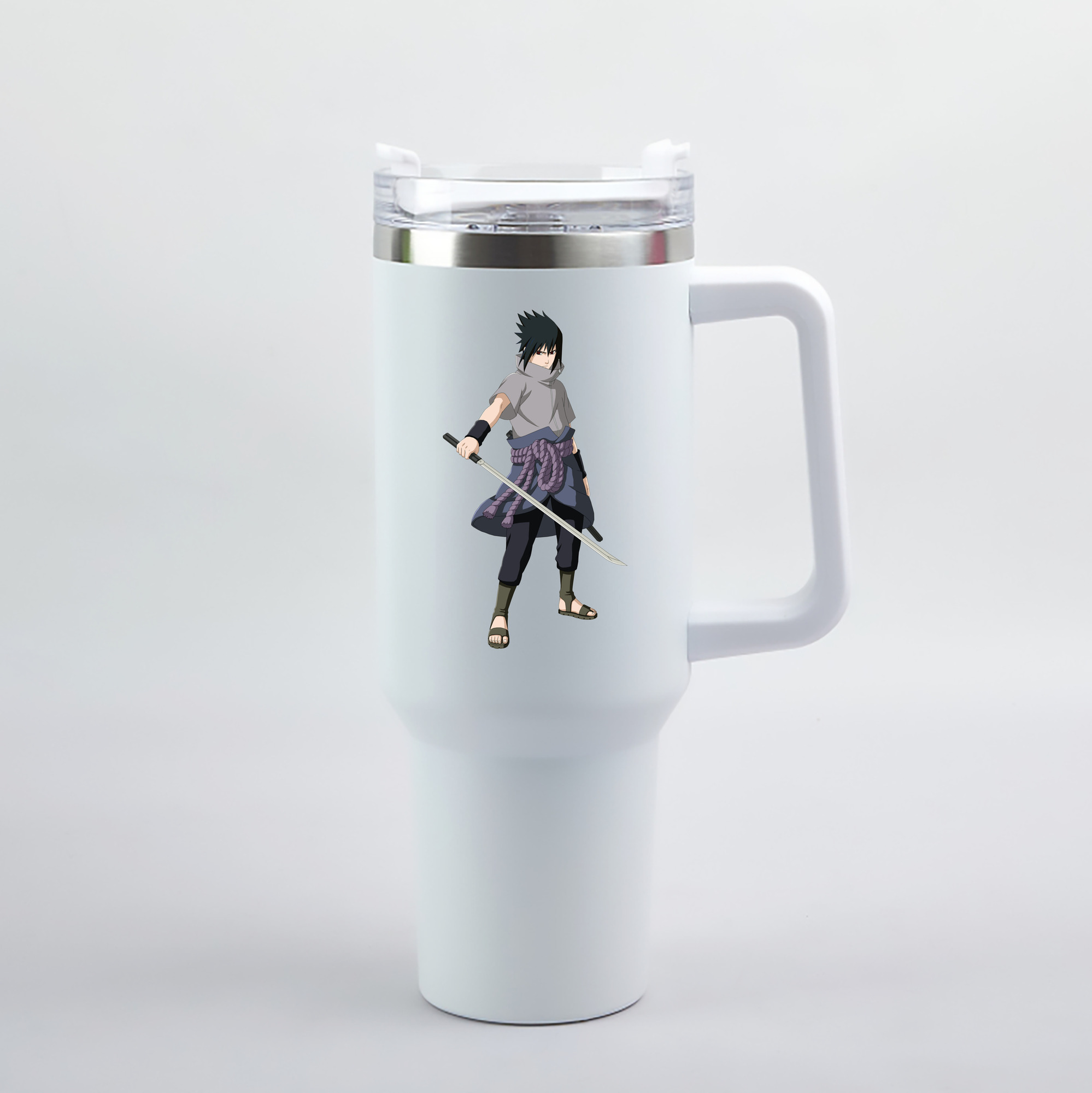 （画像用） NARUTO -ナルト- うちは サスケ Uchiha Sasuke 1200mL車用タンブラー（カラープリント）
