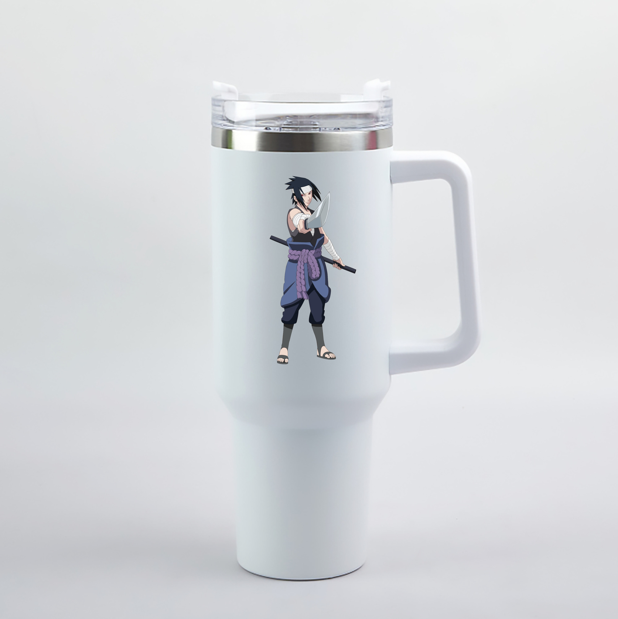 （画像用） NARUTO -ナルト- うちは サスケ Uchiha Sasuke 1200mL車用タンブラー（カラープリント）