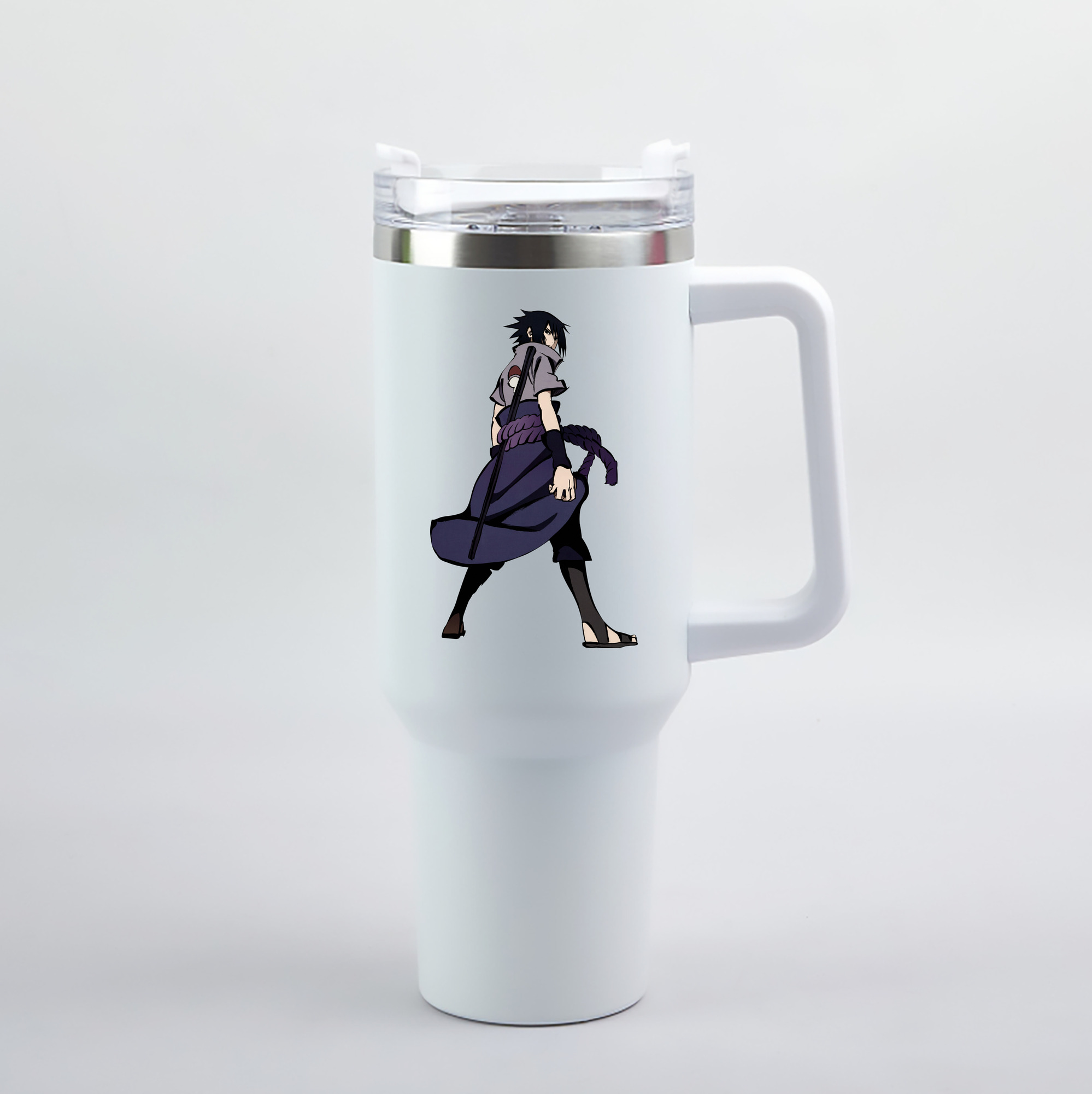 （画像用） NARUTO -ナルト- うちは サスケ Uchiha Sasuke 1200mL車用タンブラー（カラープリント）