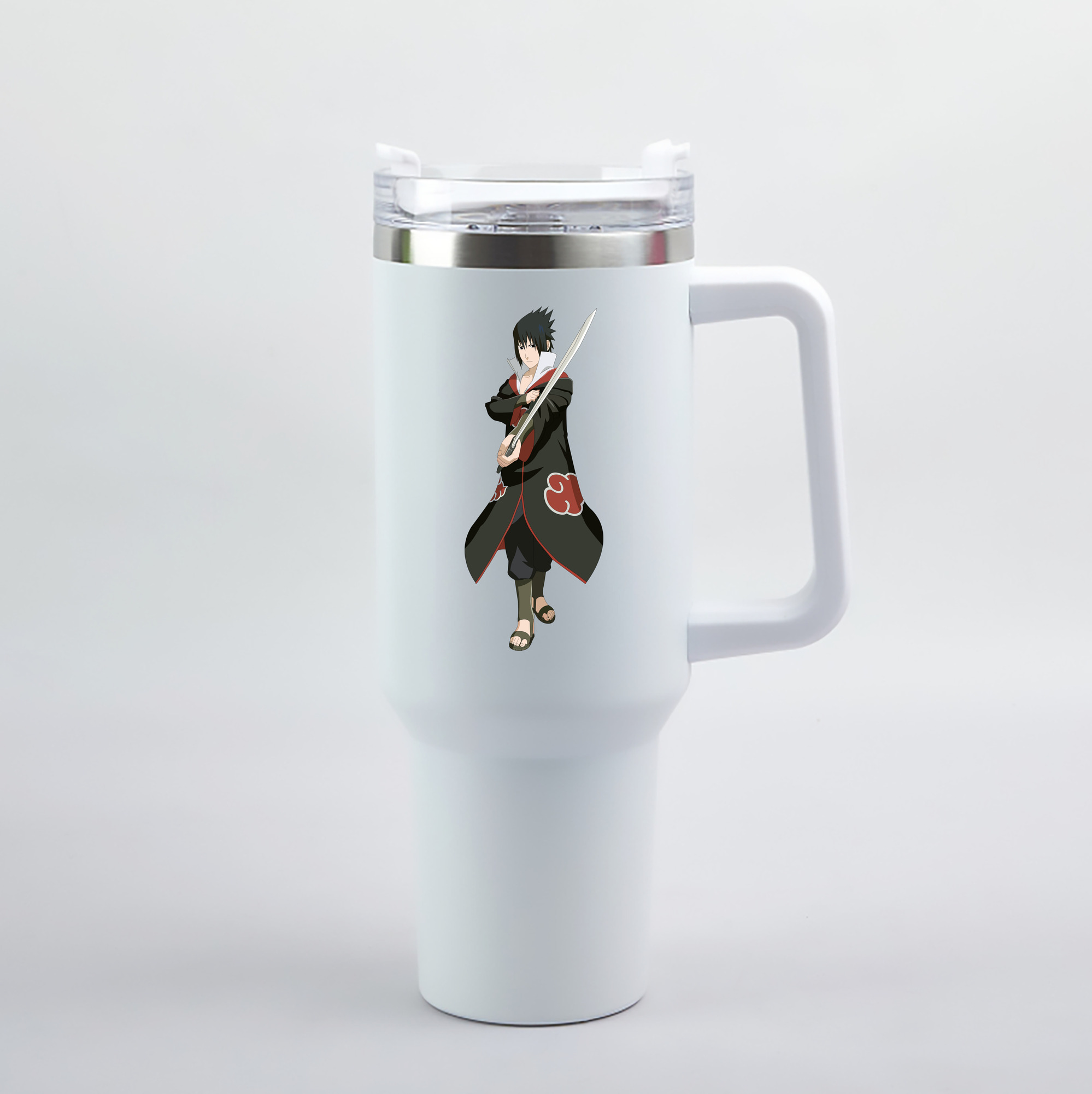 （画像用） NARUTO -ナルト- うちは サスケ Uchiha Sasuke 1200mL車用タンブラー（カラープリント）