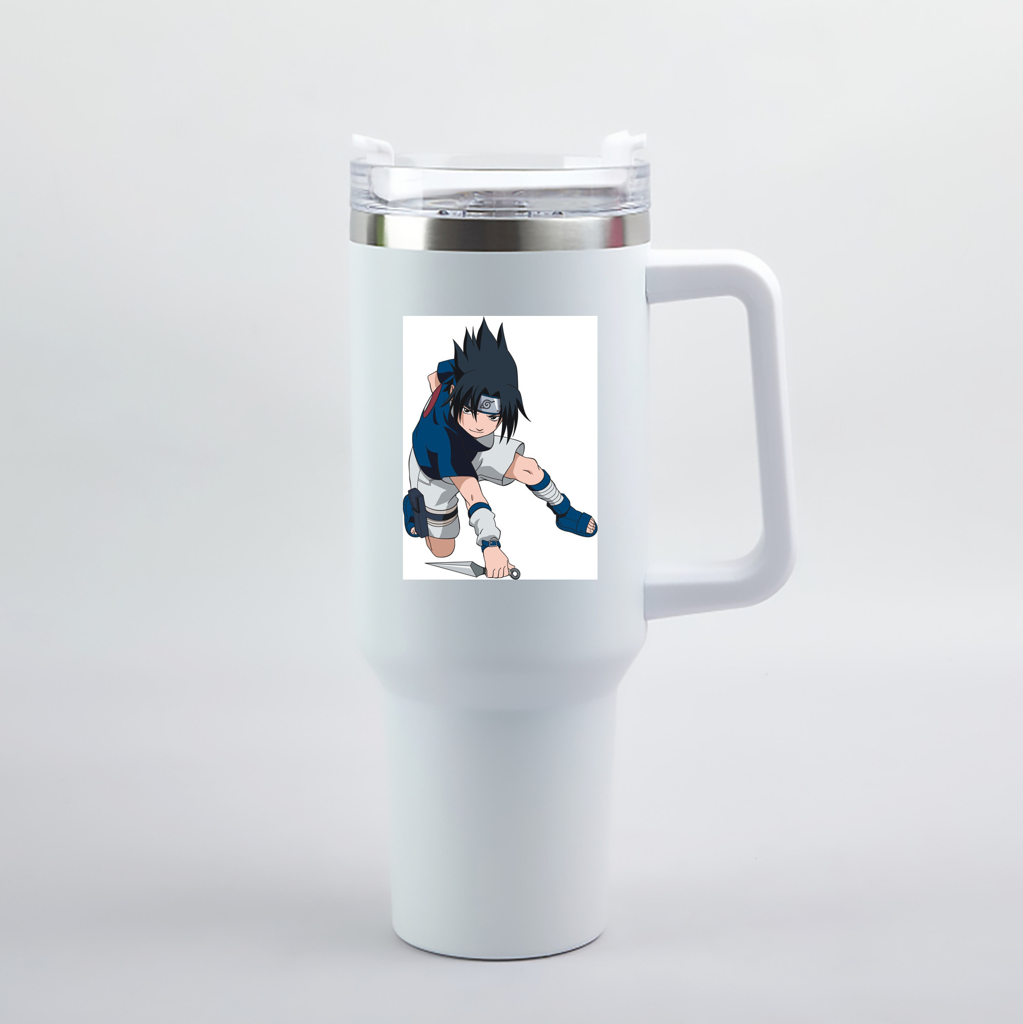 （画像用） NARUTO -ナルト- うちは サスケ Uchiha Sasuke 1200mL車用タンブラー（カラープリント）